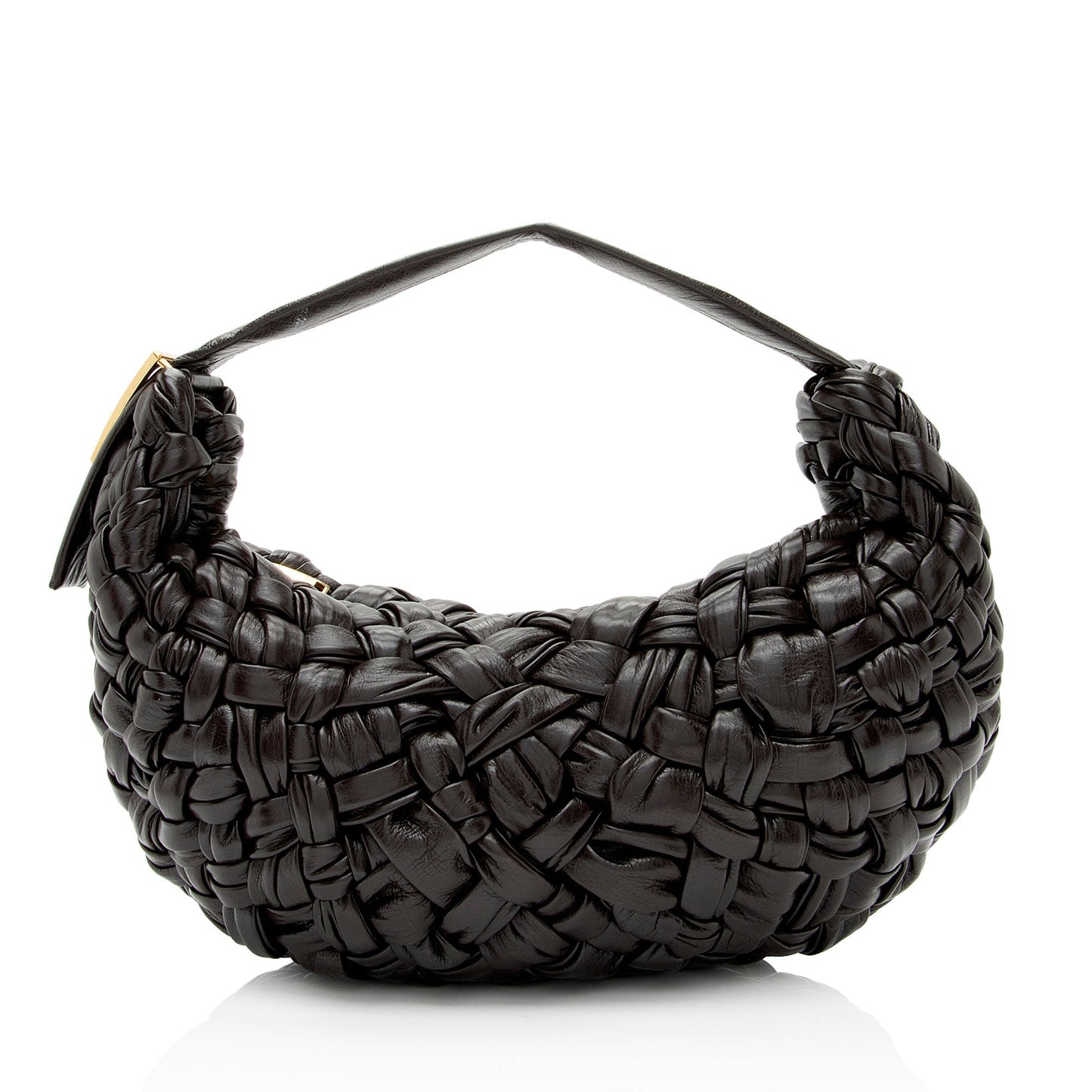 Luxury Bottega Veneta Foulard Intrecciato Banana Hobo (SHF-Uae3dd)