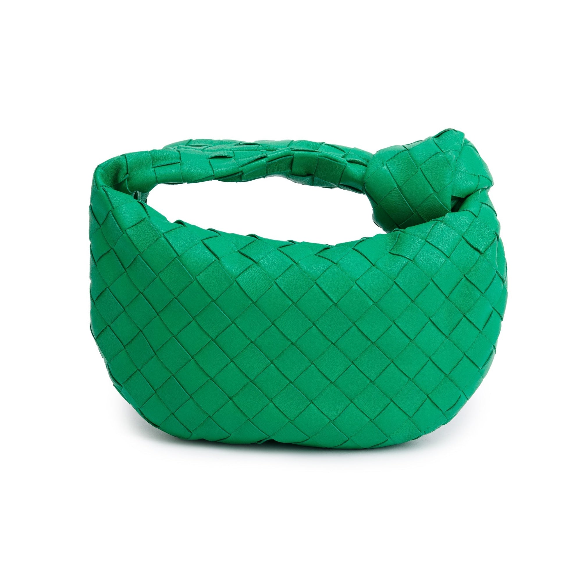 Bottega Veneta Green Intrecciato Leather Mini Jodie Bag