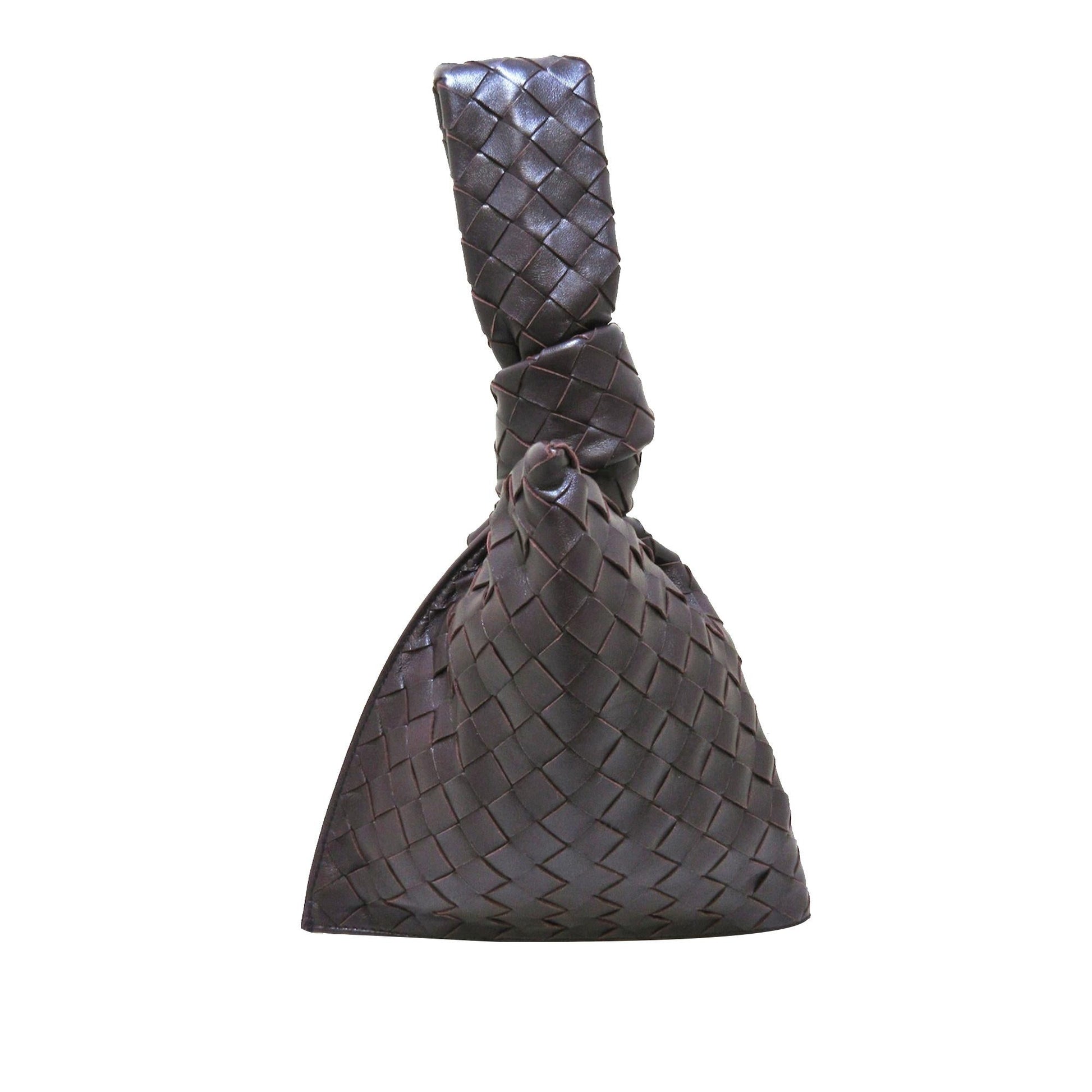 Luxury Bottega Veneta Intrecciato BV Twist Leather Clutch Bag (SHG-zHmBhn)