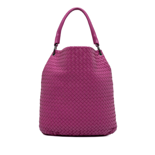 Luxury Bottega Veneta Intrecciato Bucket Bag (SHG-xSmsSm)