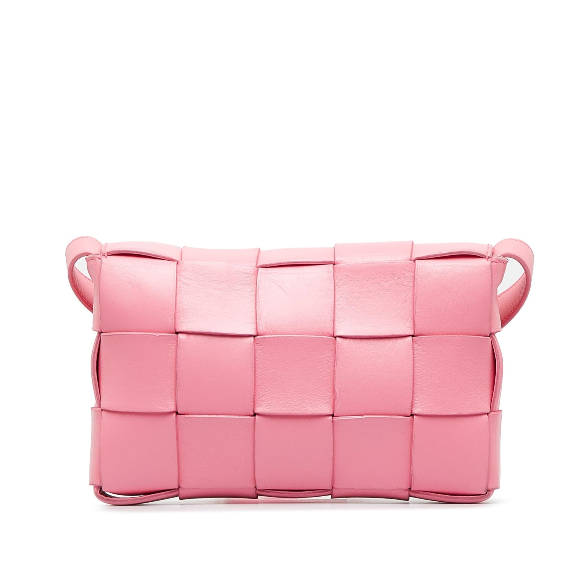 Luxury Bottega Veneta Intrecciato Cassette Leather Crossbody Bag (SHG-bylInr)