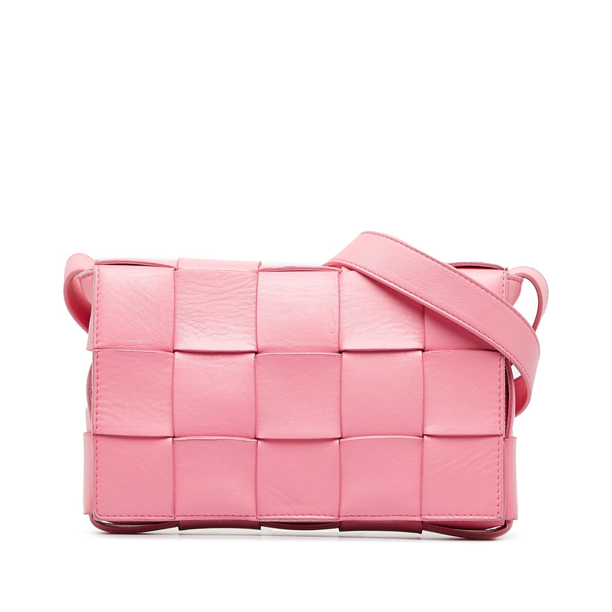 Luxury Bottega Veneta Intrecciato Cassette Leather Crossbody Bag (SHG-bylInr)