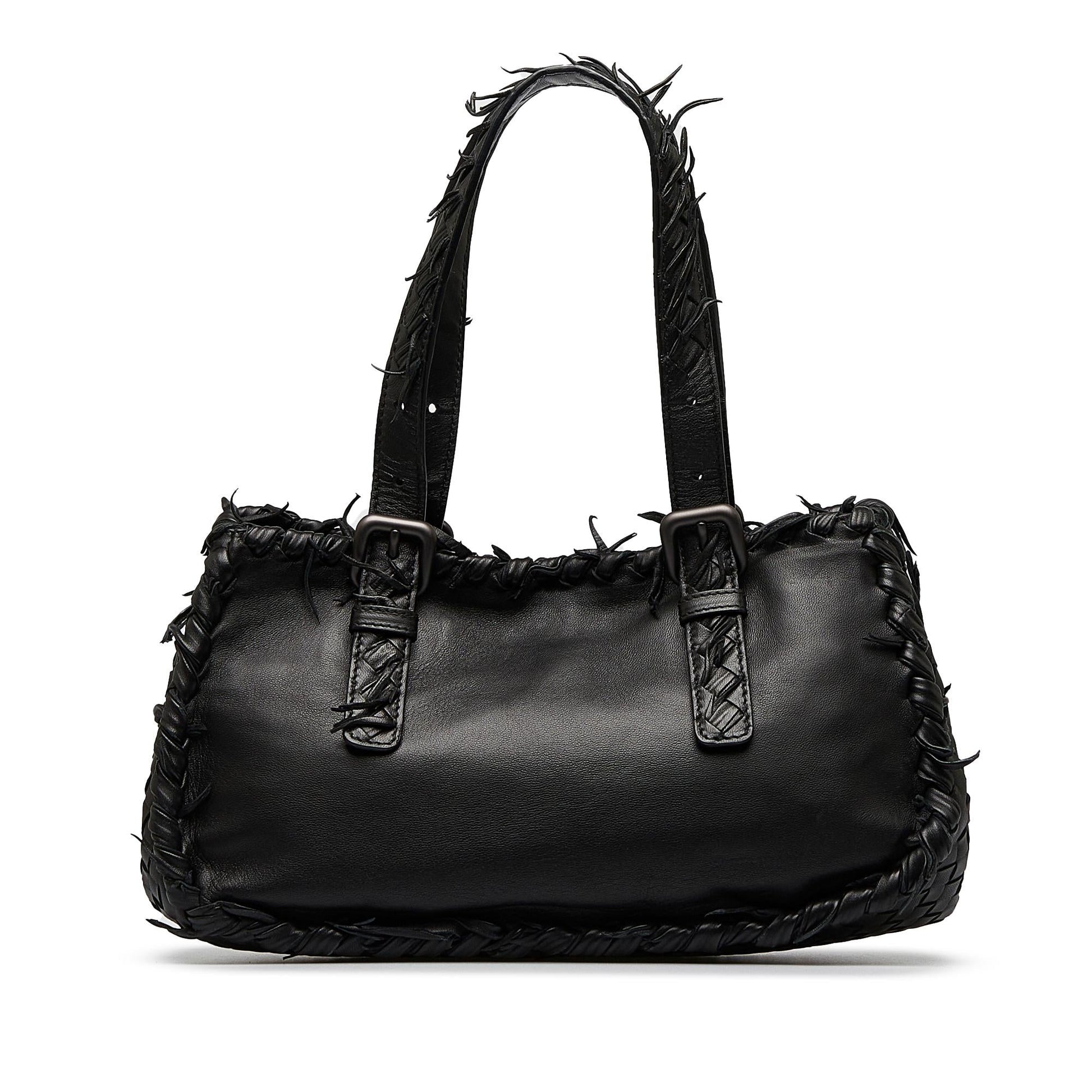 Luxury Bottega Veneta Intrecciato Fringe Handbag (SHG-R4KZcS)