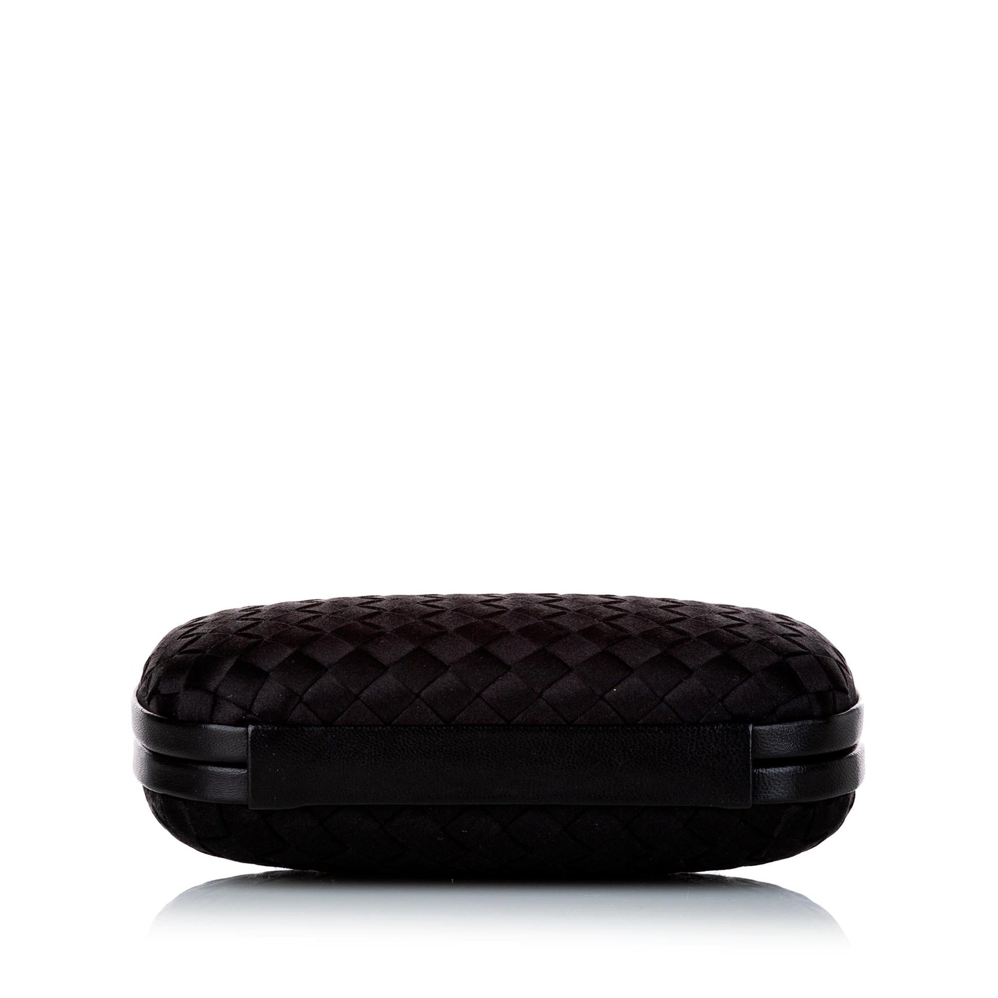 Luxury Bottega Veneta Intrecciato Knot Silk Clutch Bag (SHG-29344)