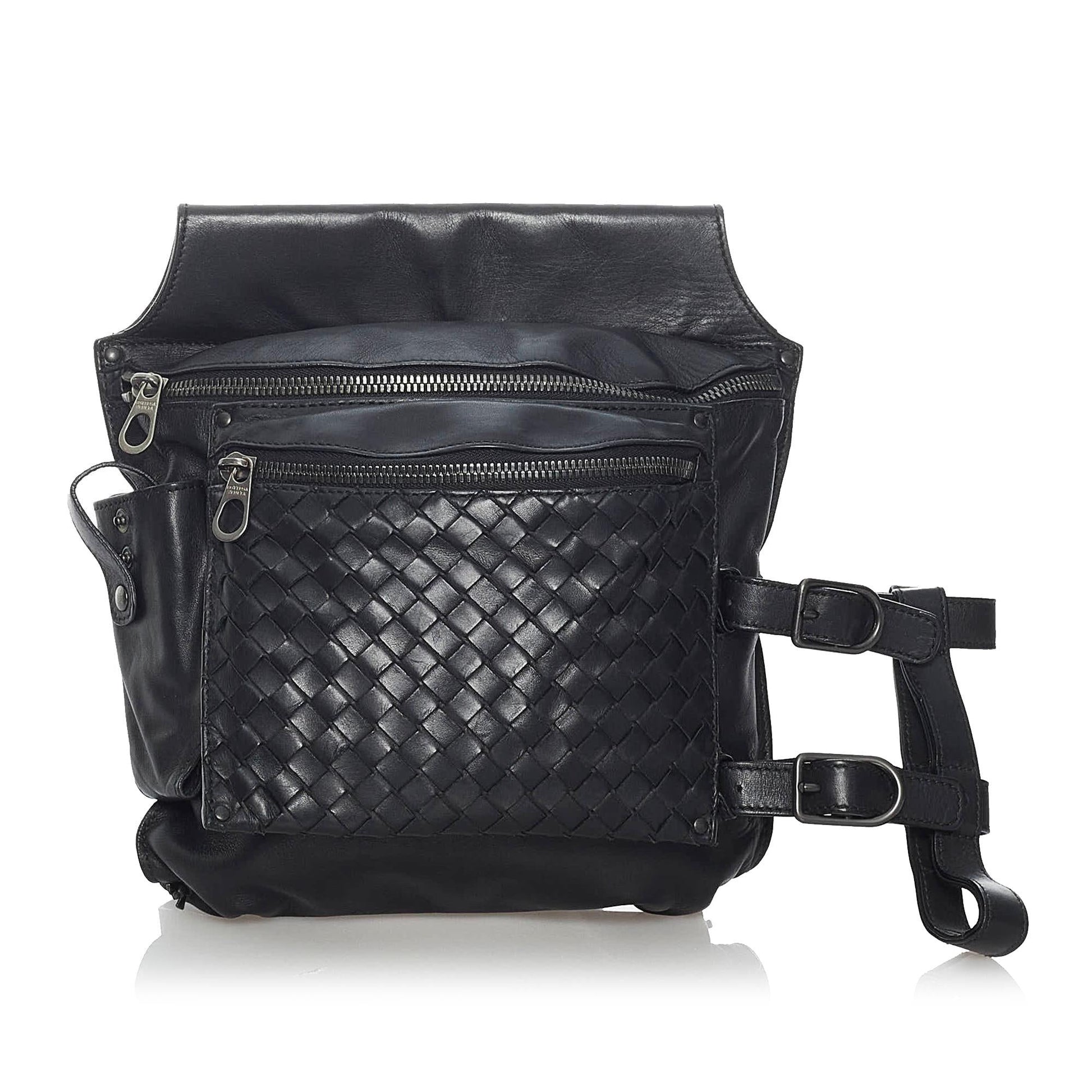 Luxury Bottega Veneta Intrecciato Leather Belt Bag (SHG-30297)