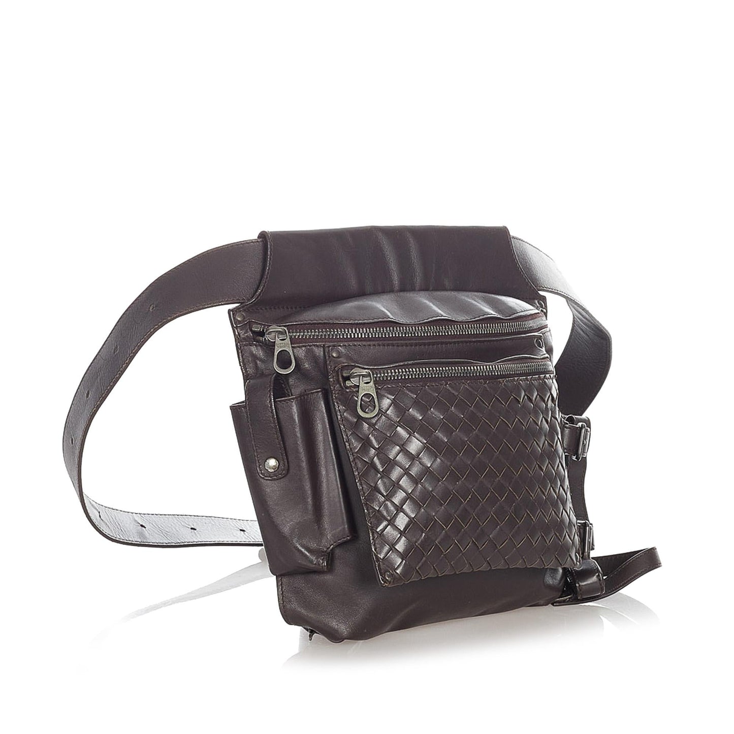 Luxury Bottega Veneta Intrecciato Leather Belt Bag (SHG-68DlXO)