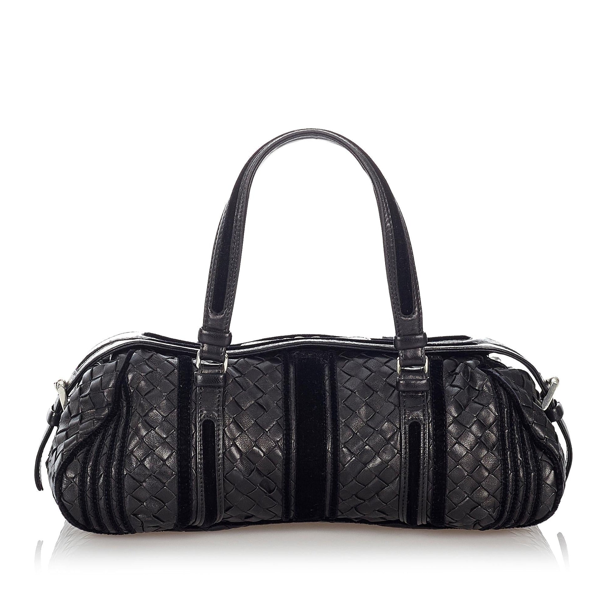 Luxury Bottega Veneta Intrecciato Leather Boston Bag (SHG-27192)