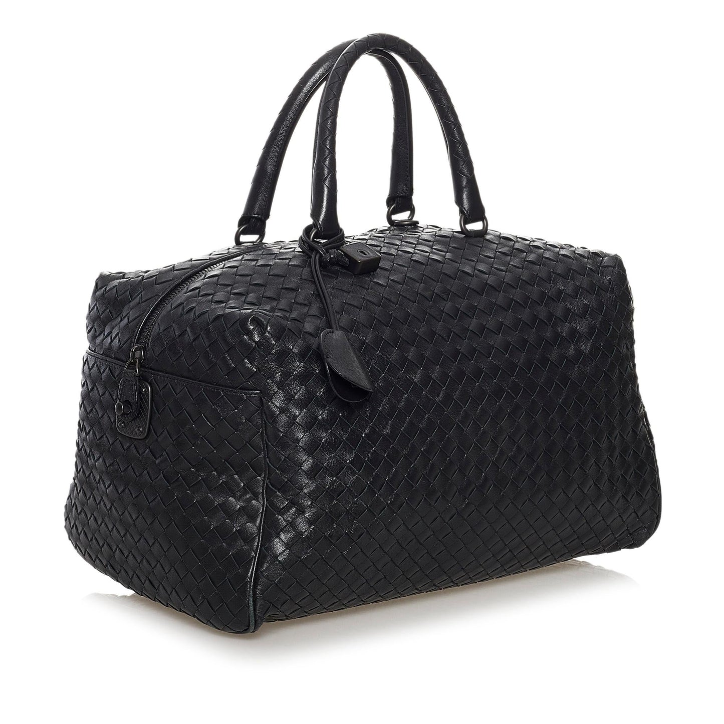 Luxury Bottega Veneta Intrecciato Leather Boston Bag (SHG-32408)