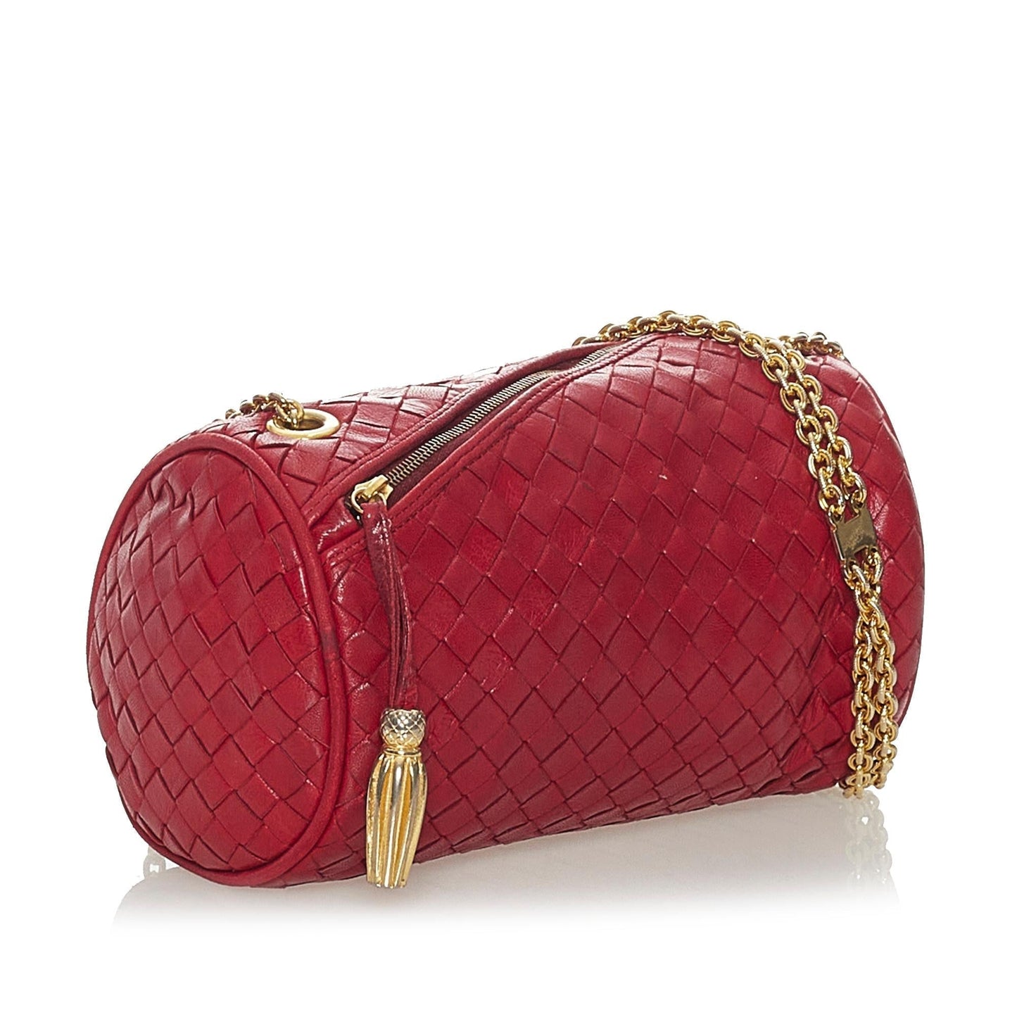 Luxury Bottega Veneta Intrecciato Leather Chain Crossbody Bag (SHG-28133)