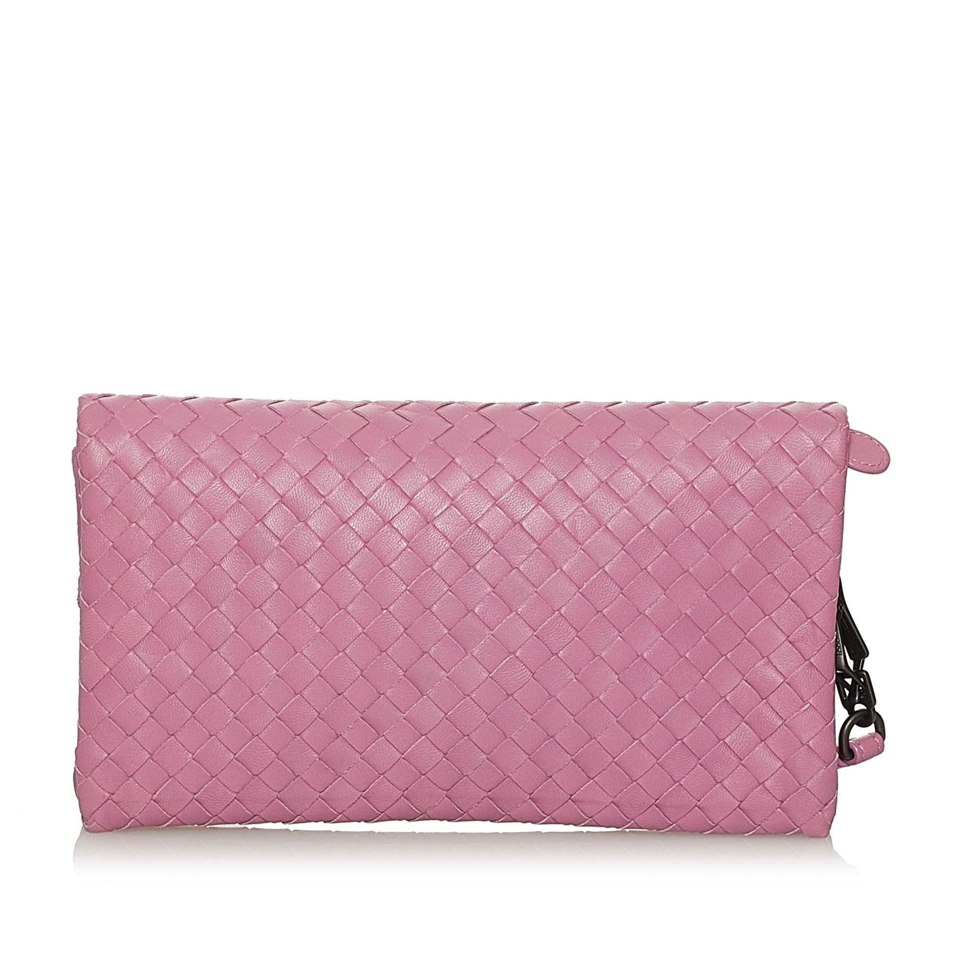 Luxury Bottega Veneta Intrecciato Leather Clutch Bag (SHG-28567)