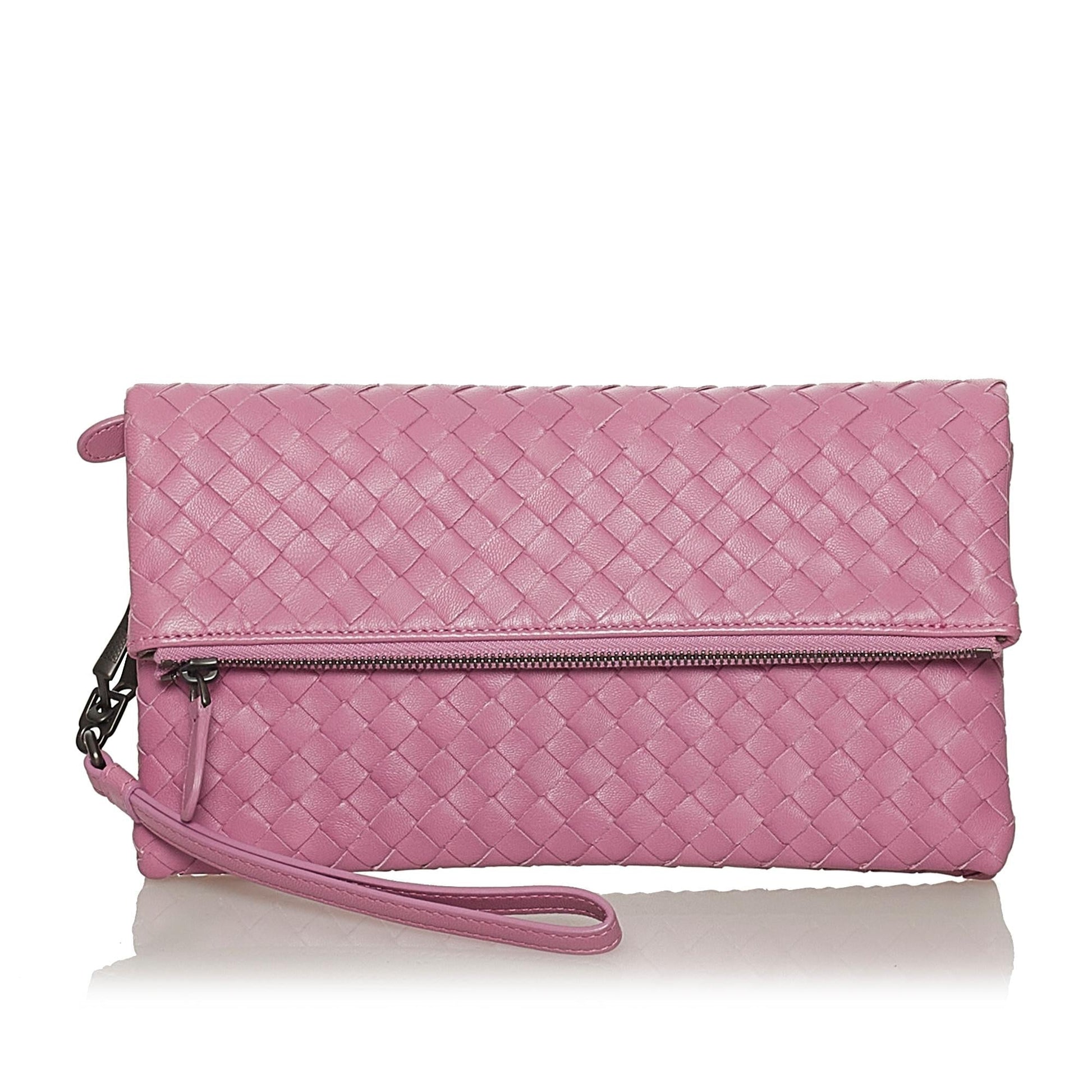 Luxury Bottega Veneta Intrecciato Leather Clutch Bag (SHG-28567)