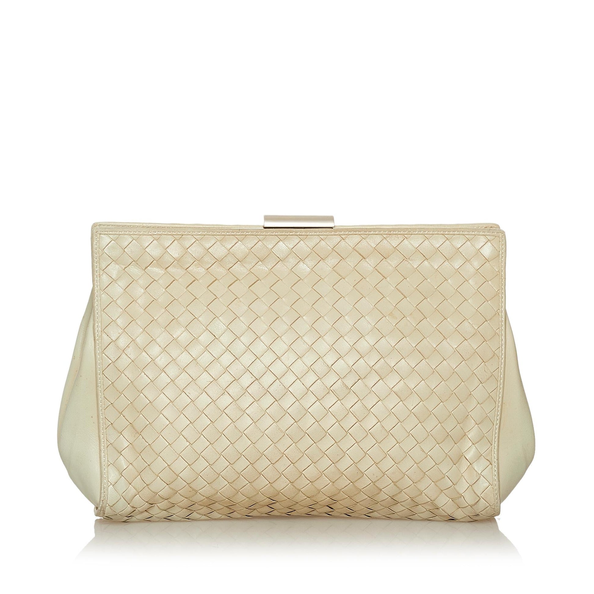 Luxury Bottega Veneta Intrecciato Leather Clutch Bag (SHG-29056)