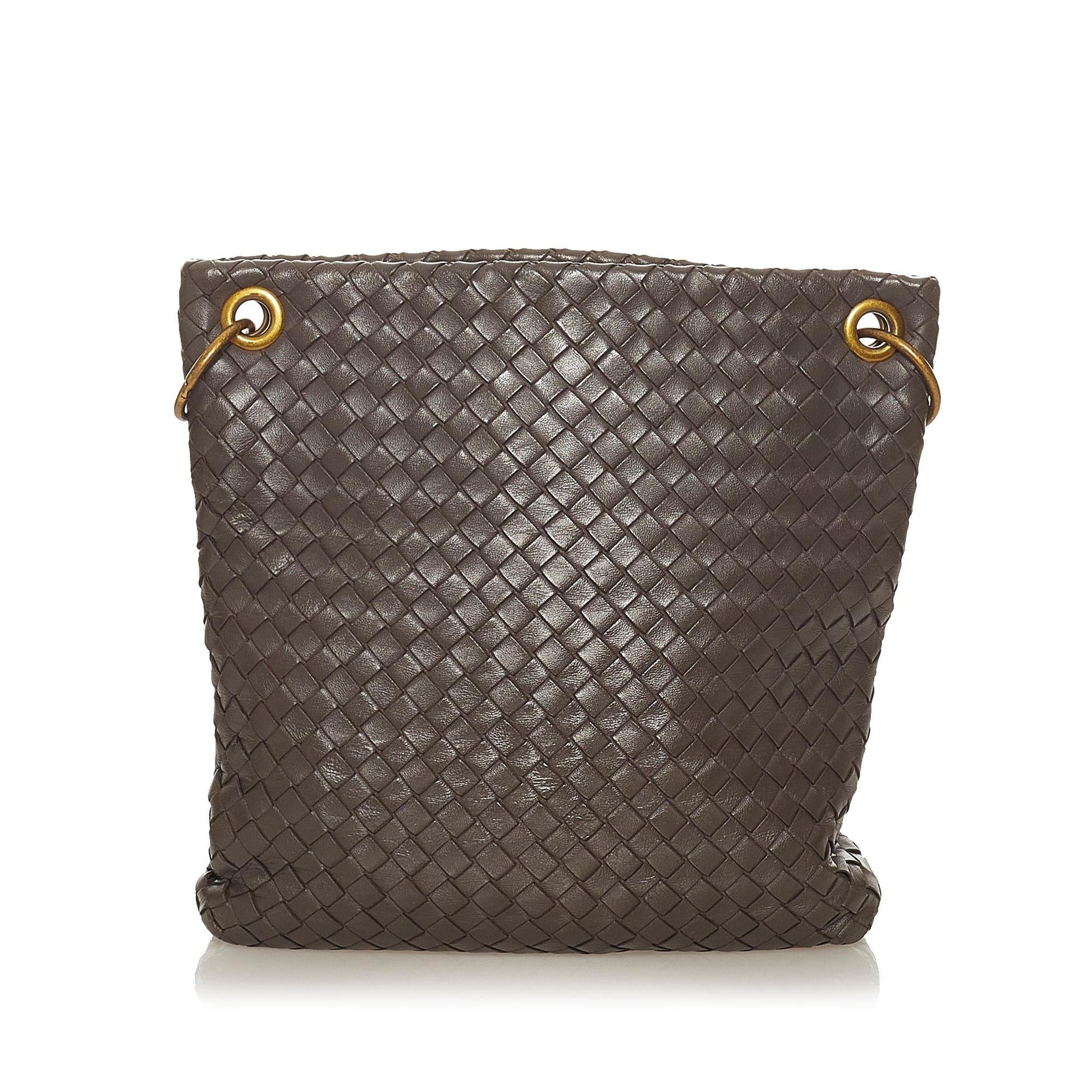 Luxury Bottega Veneta Intrecciato Leather Crossbody Bag (SHG-27382)