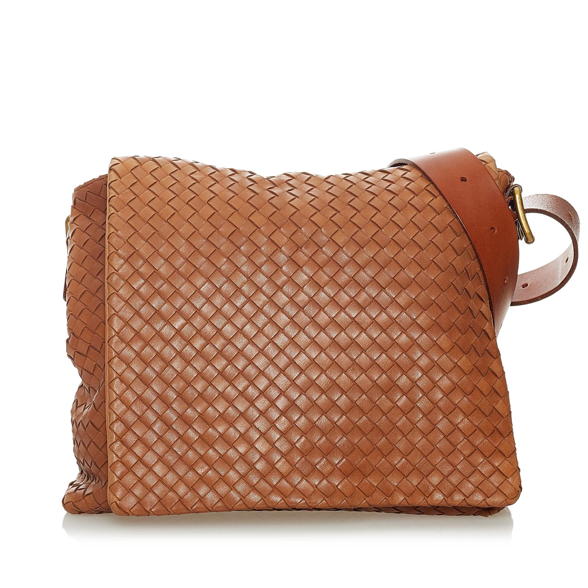 Luxury Bottega Veneta Intrecciato Leather Crossbody Bag (SHG-28321)
