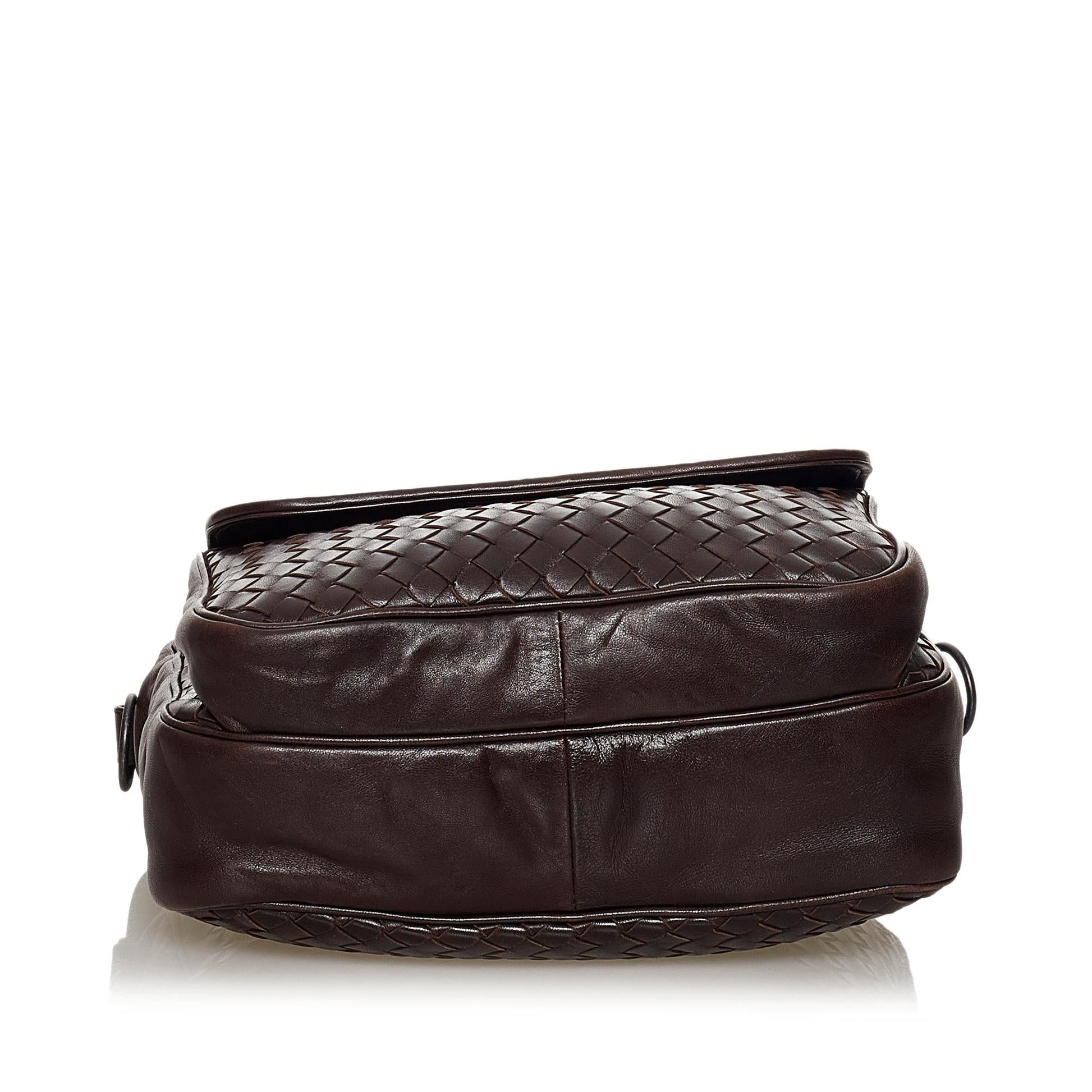 Luxury Bottega Veneta Intrecciato Leather Crossbody Bag (SHG-33424)