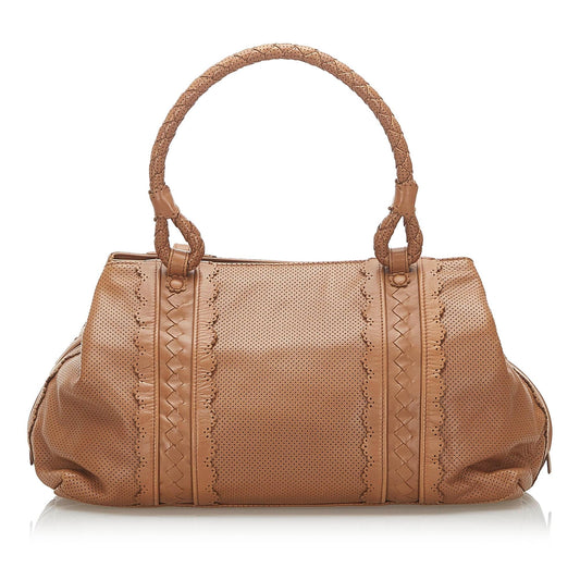 Luxury Bottega Veneta Intrecciato Leather Handbag (SHG-18825)