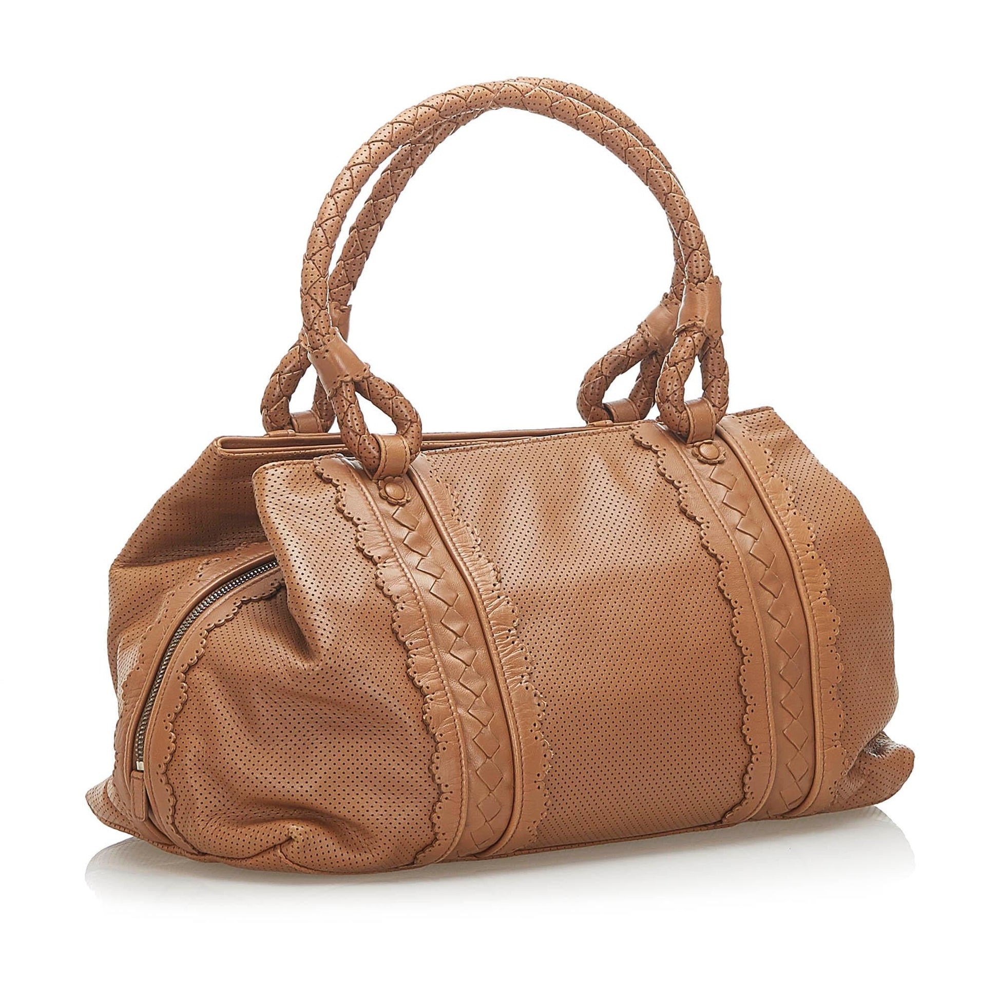 Luxury Bottega Veneta Intrecciato Leather Handbag (SHG-18825)