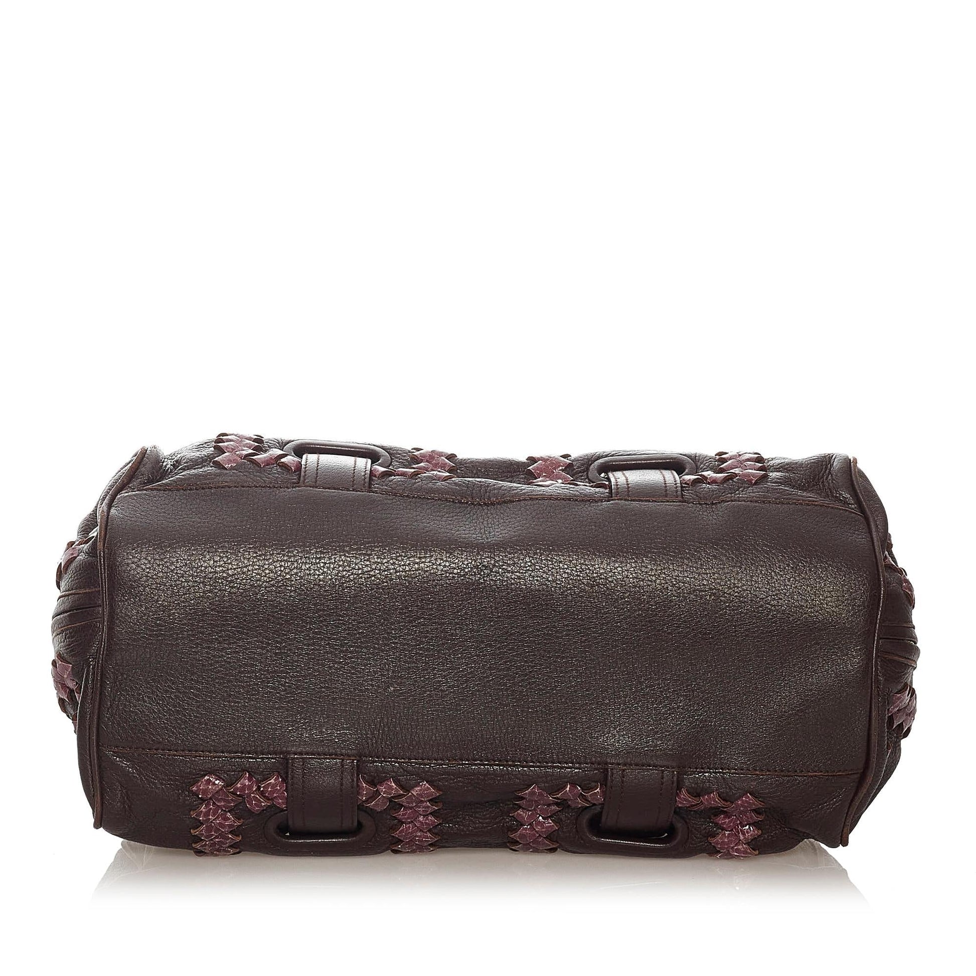 Luxury Bottega Veneta Intrecciato Leather Handbag (SHG-27767)