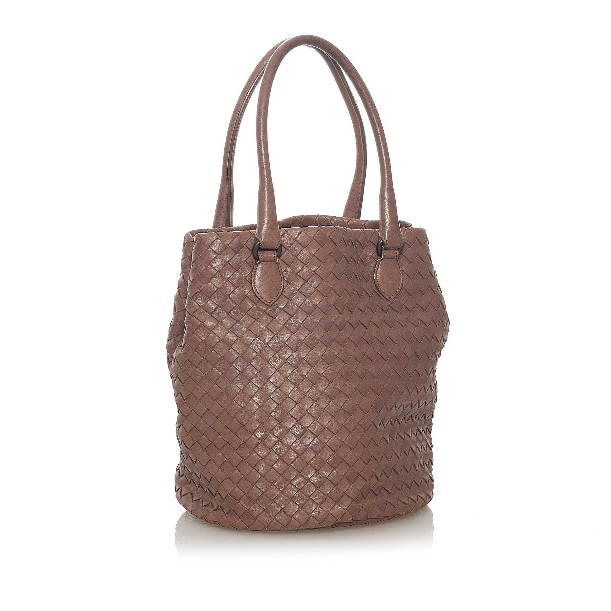 Luxury Bottega Veneta Intrecciato Leather Handbag (SHG-28224)