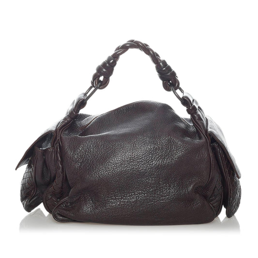 Luxury Bottega Veneta Intrecciato Leather Handbag (SHG-30753)