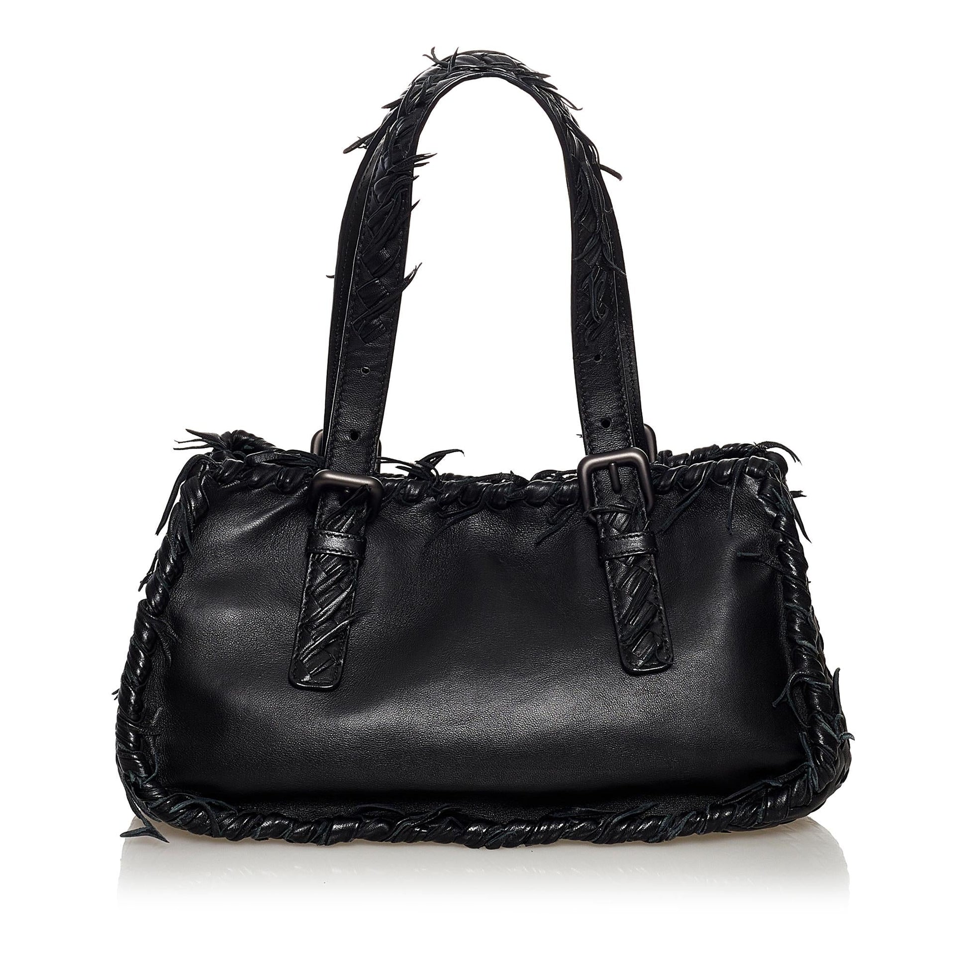 Luxury Bottega Veneta Intrecciato Leather Handbag (SHG-34649)