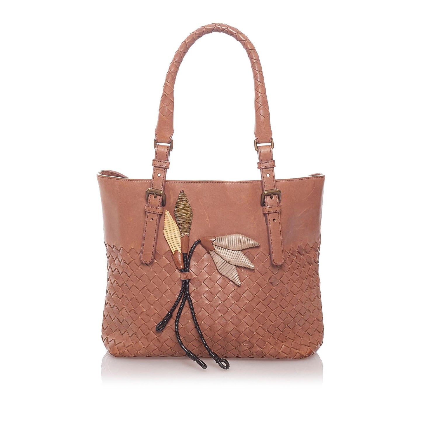 Luxury Bottega Veneta Intrecciato Leather Handbag (SHG-hCUFvY)