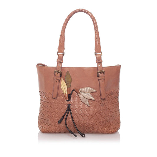 Luxury Bottega Veneta Intrecciato Leather Handbag (SHG-hCUFvY)