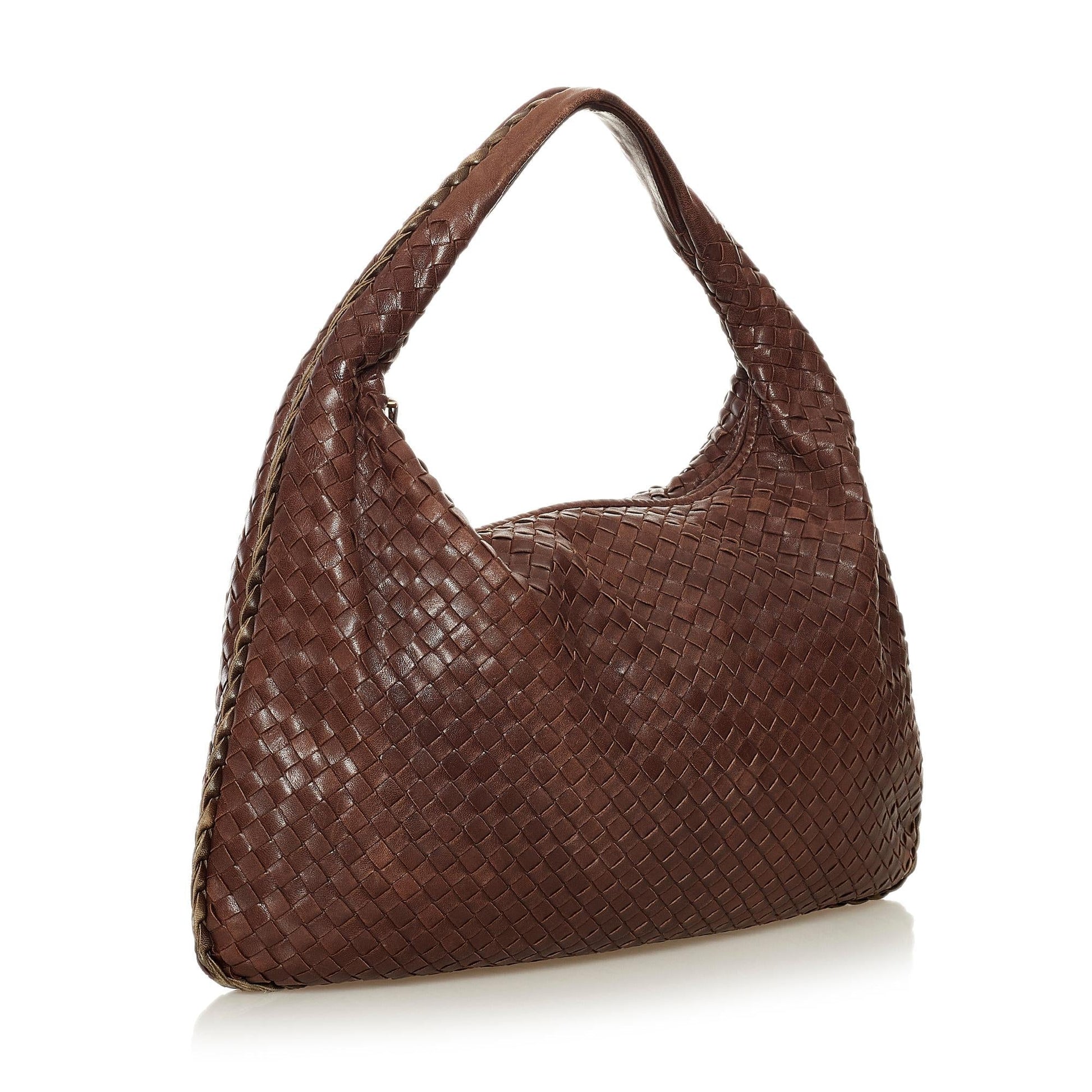 Luxury Bottega Veneta Intrecciato Leather Hobo Bag (SHG-34365)