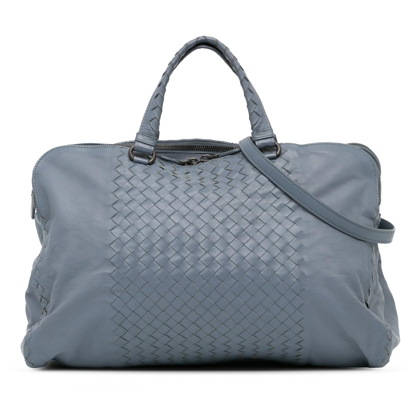 Luxury Bottega Veneta Intrecciato Leather Satchel (SHG-KnJaAO)