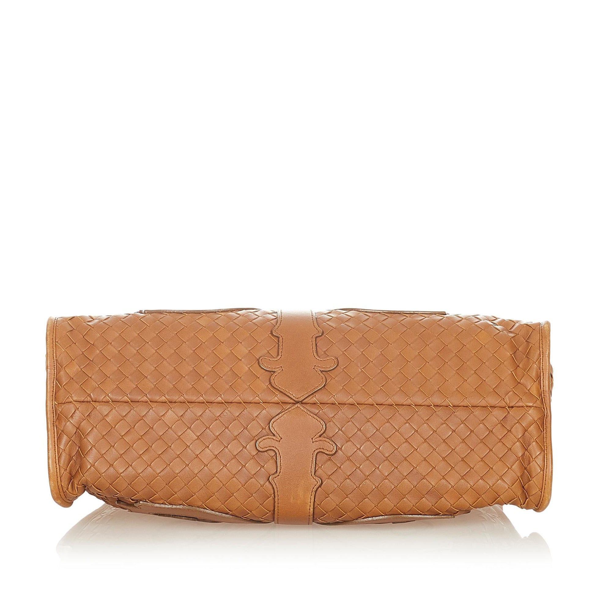 Luxury Bottega Veneta Intrecciato Leather Shoulder Bag (SHG-25728)