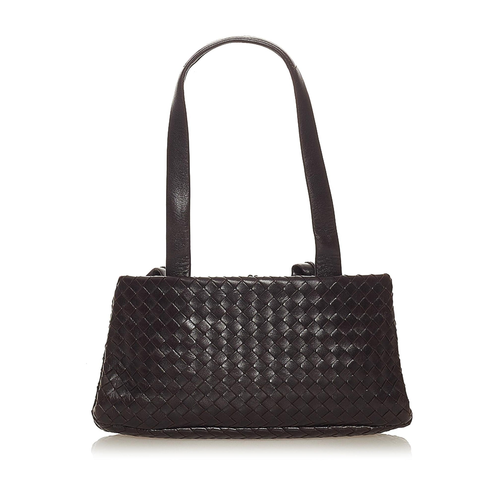 Luxury Bottega Veneta Intrecciato Leather Shoulder Bag (SHG-27523)