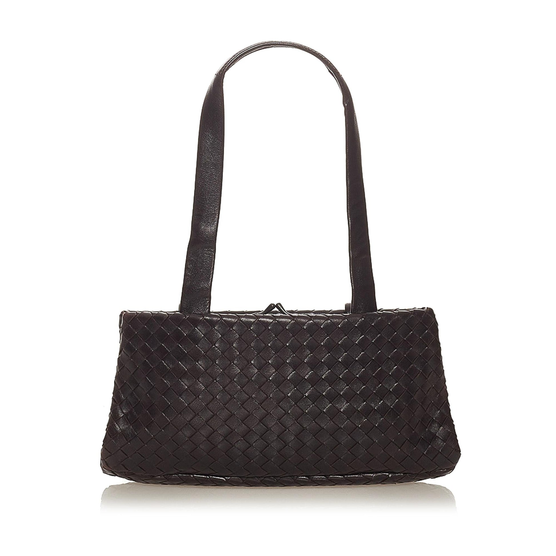 Luxury Bottega Veneta Intrecciato Leather Shoulder Bag (SHG-27523)
