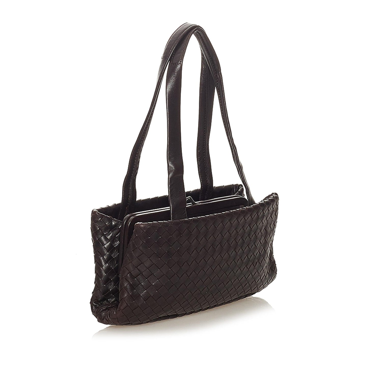 Luxury Bottega Veneta Intrecciato Leather Shoulder Bag (SHG-27523)