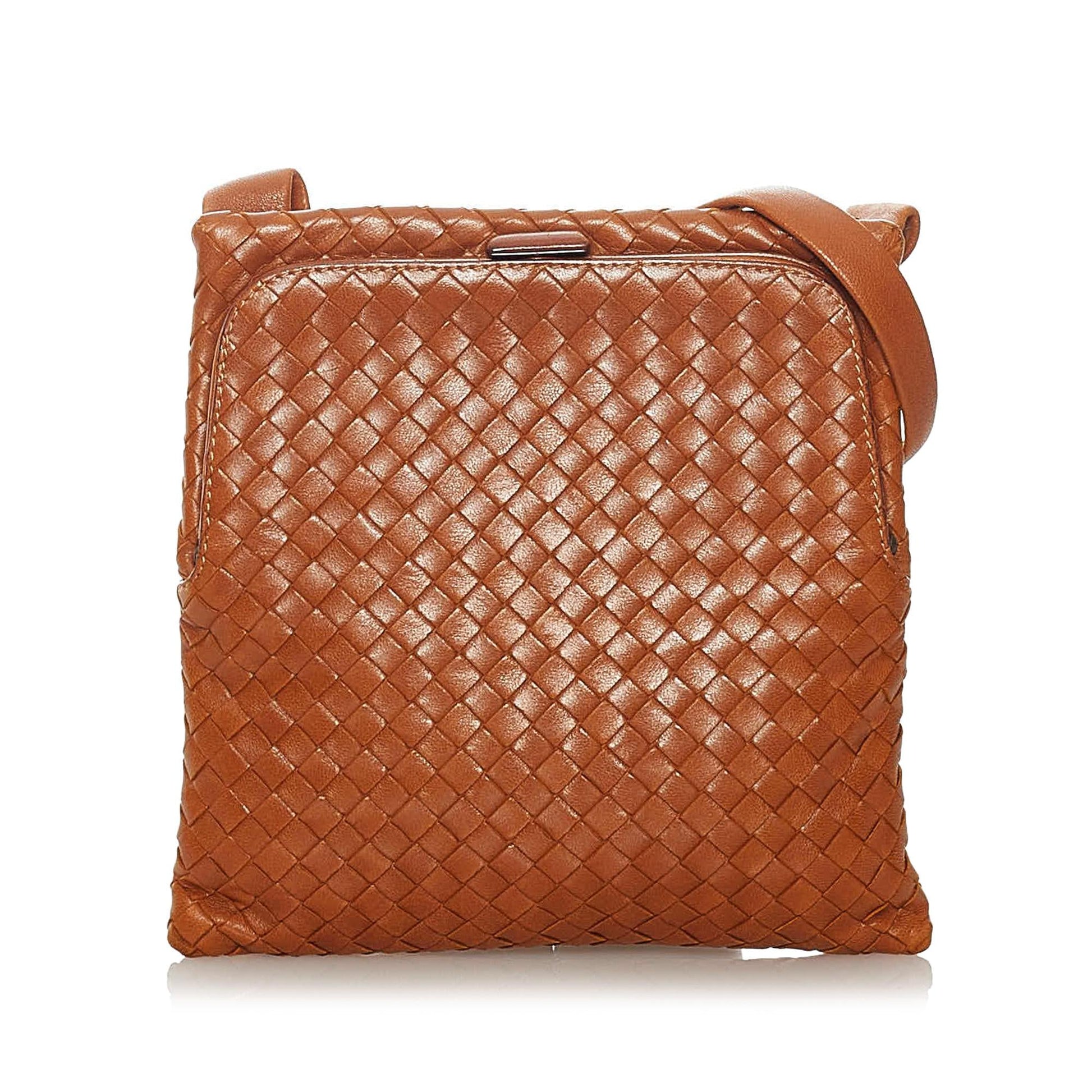 Luxury Bottega Veneta Intrecciato Leather Shoulder Bag (SHG-27854)