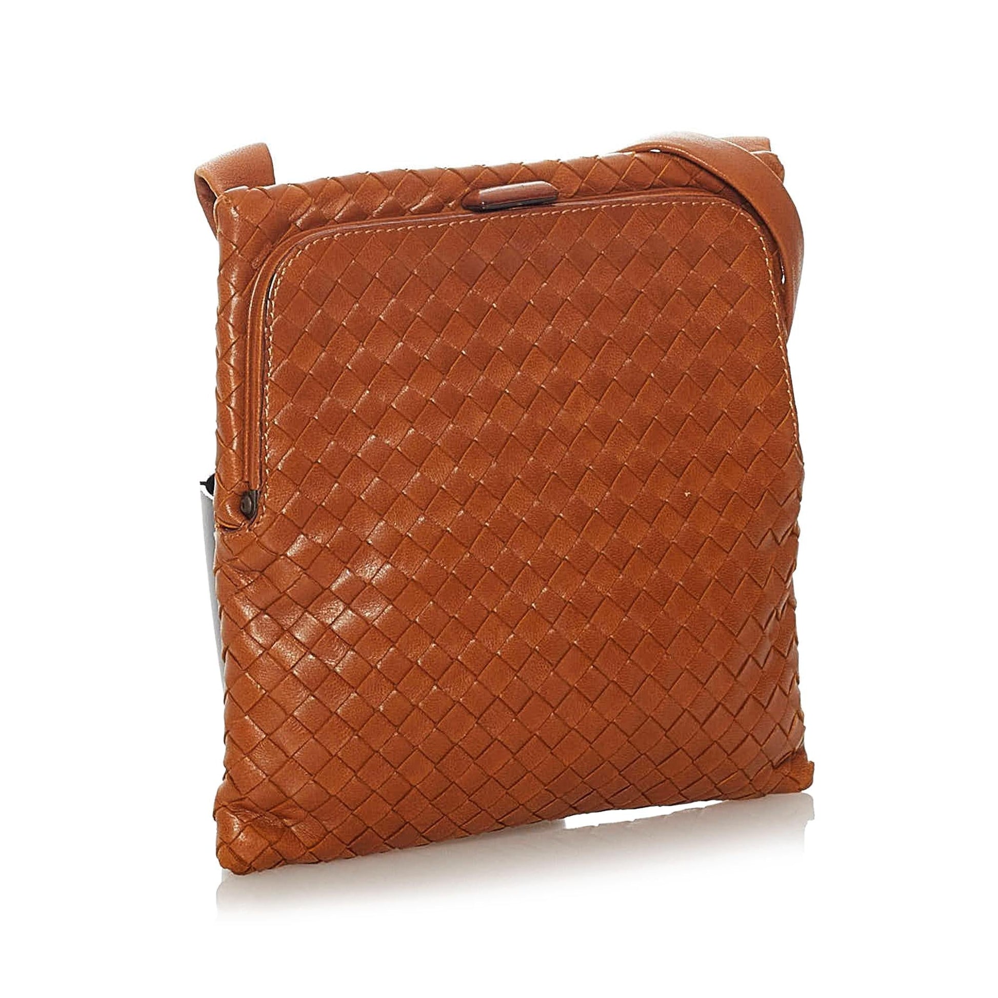 Luxury Bottega Veneta Intrecciato Leather Shoulder Bag (SHG-27854)