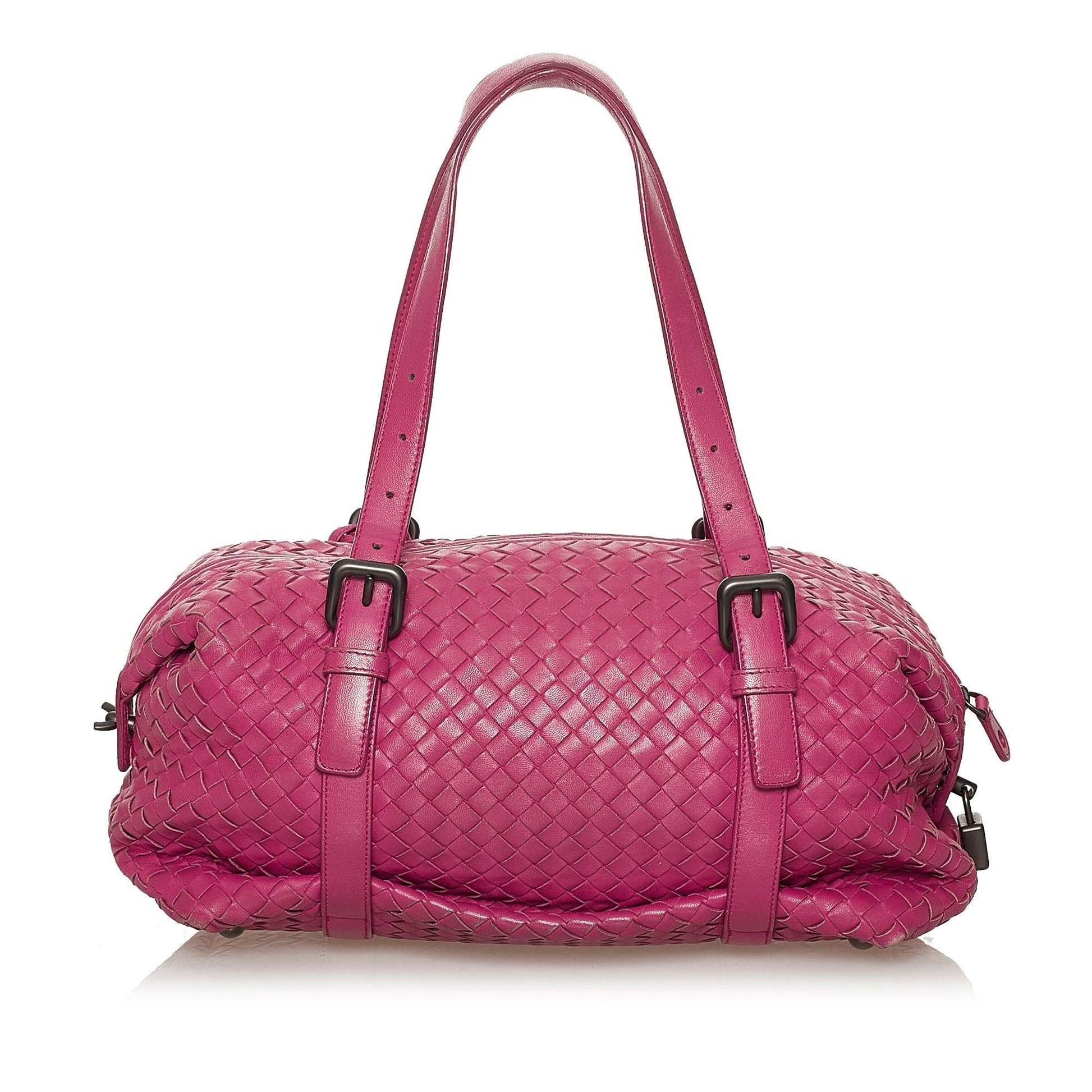 Luxury Bottega Veneta Intrecciato Leather Shoulder Bag (SHG-28389)