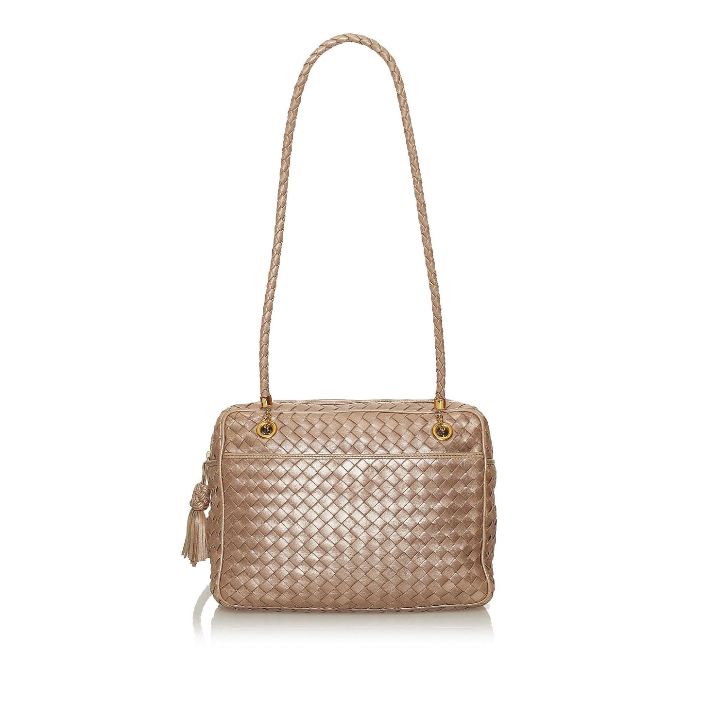 Luxury Bottega Veneta Intrecciato Leather Shoulder Bag (SHG-28747)