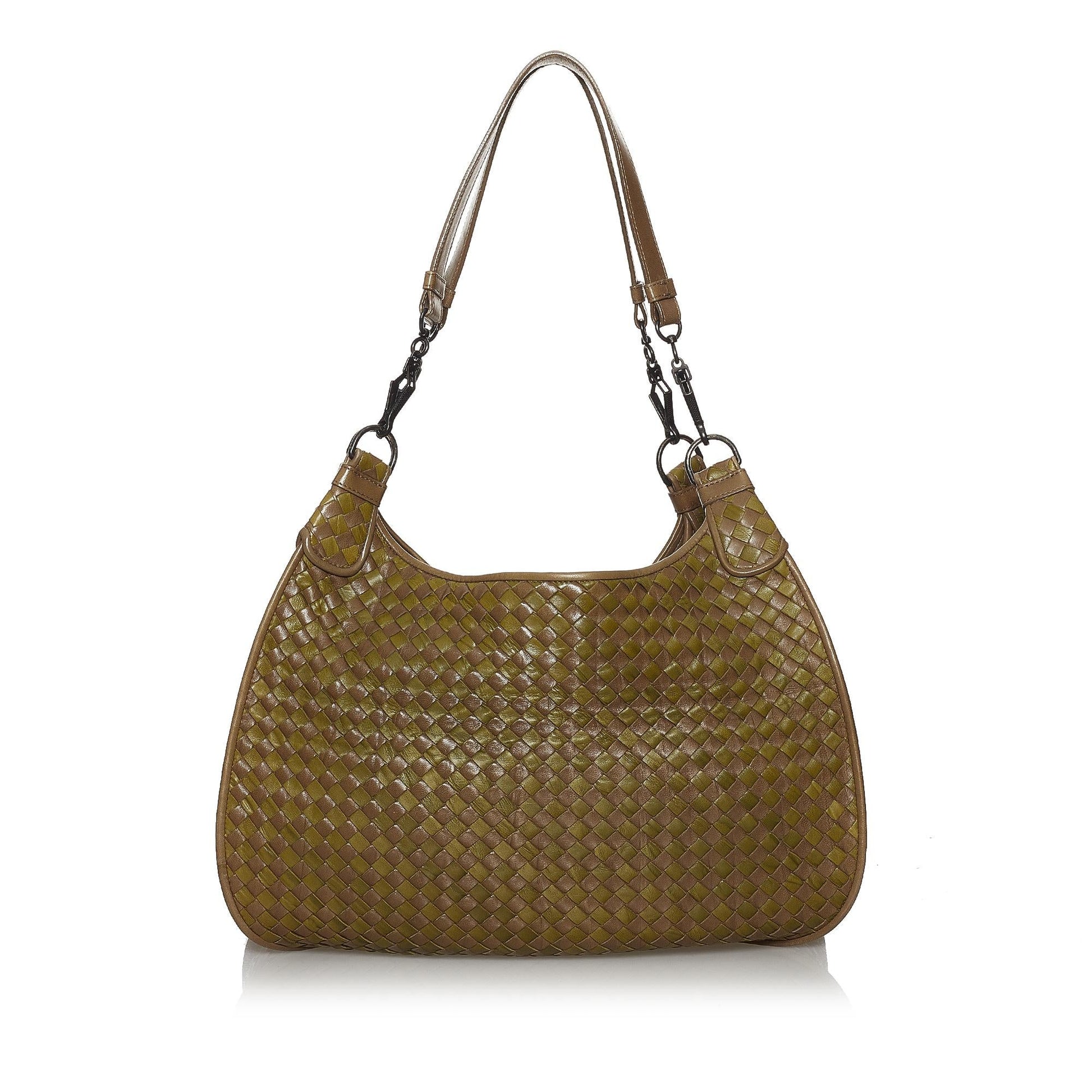Luxury Bottega Veneta Intrecciato Leather Shoulder Bag (SHG-29926)