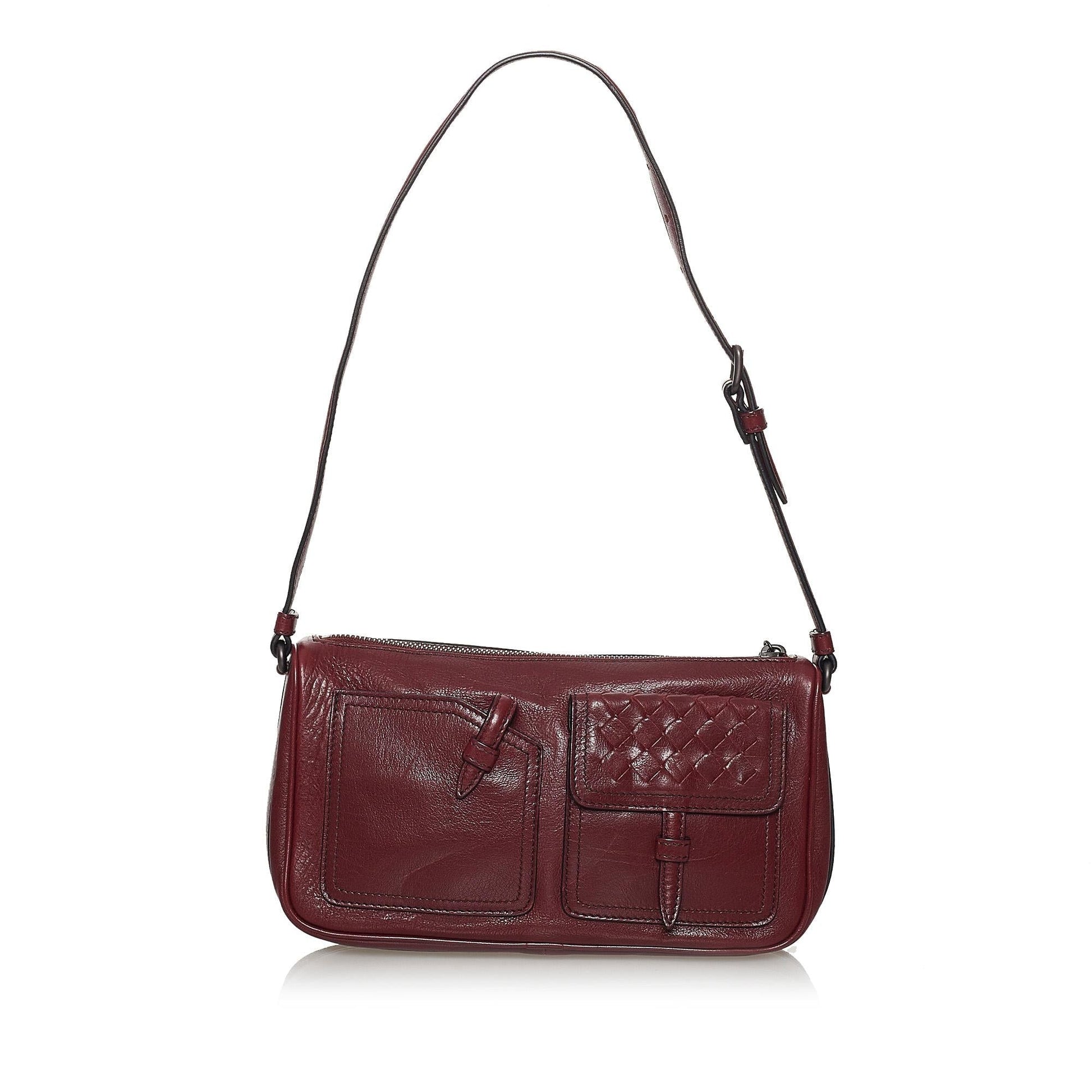 Luxury Bottega Veneta Intrecciato Leather Shoulder Bag (SHG-30920)