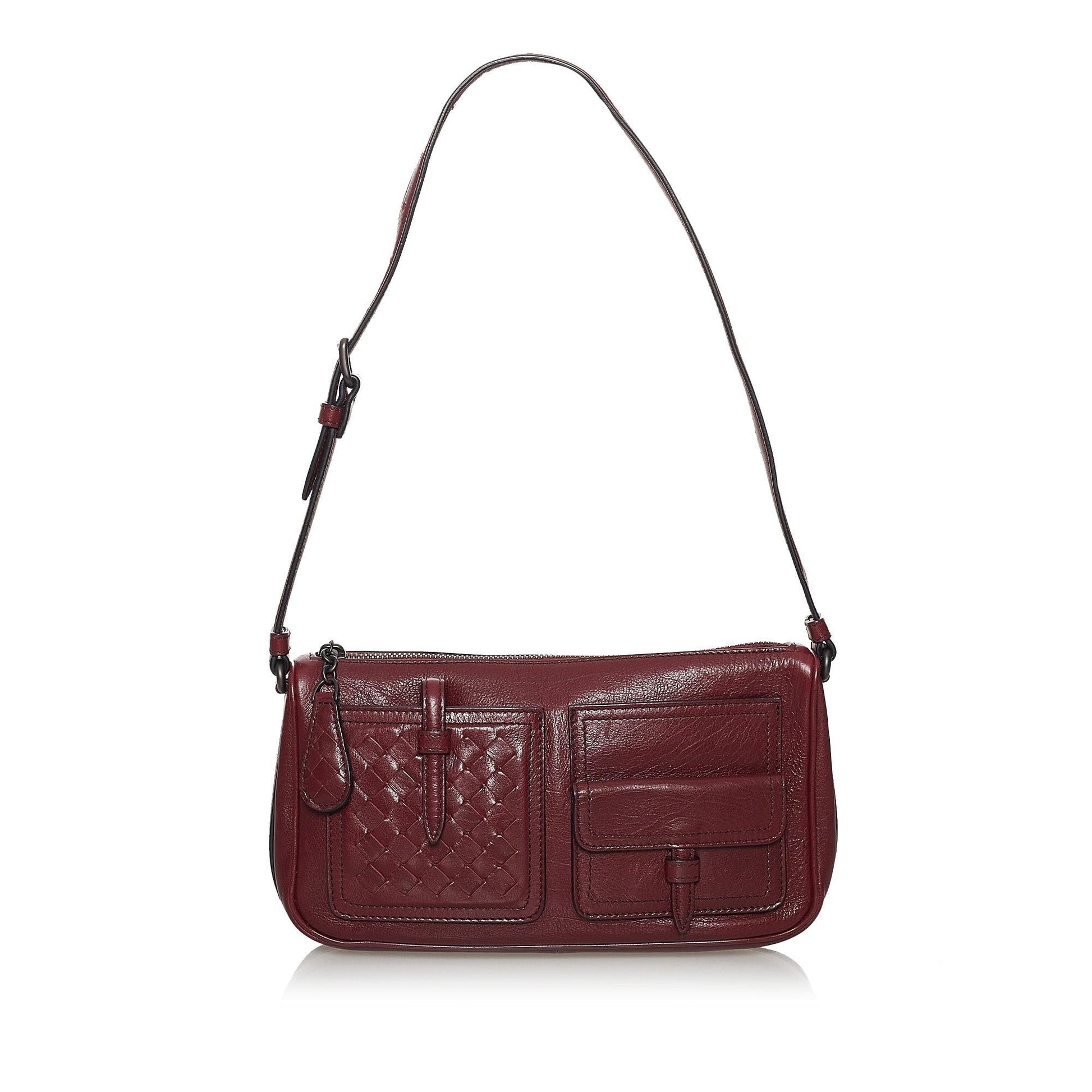 Luxury Bottega Veneta Intrecciato Leather Shoulder Bag (SHG-30920)