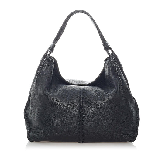Luxury Bottega Veneta Intrecciato Leather Shoulder Bag (SHG-31357)