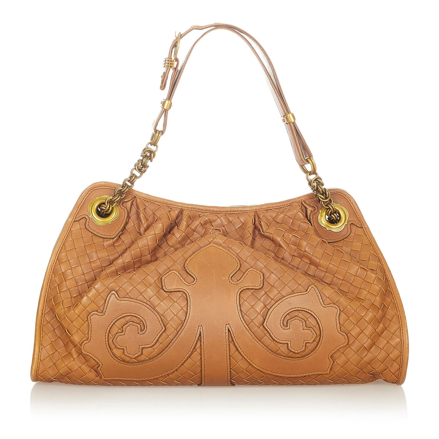 Luxury Bottega Veneta Intrecciato Leather Shoulder Bag (SHG-36212)