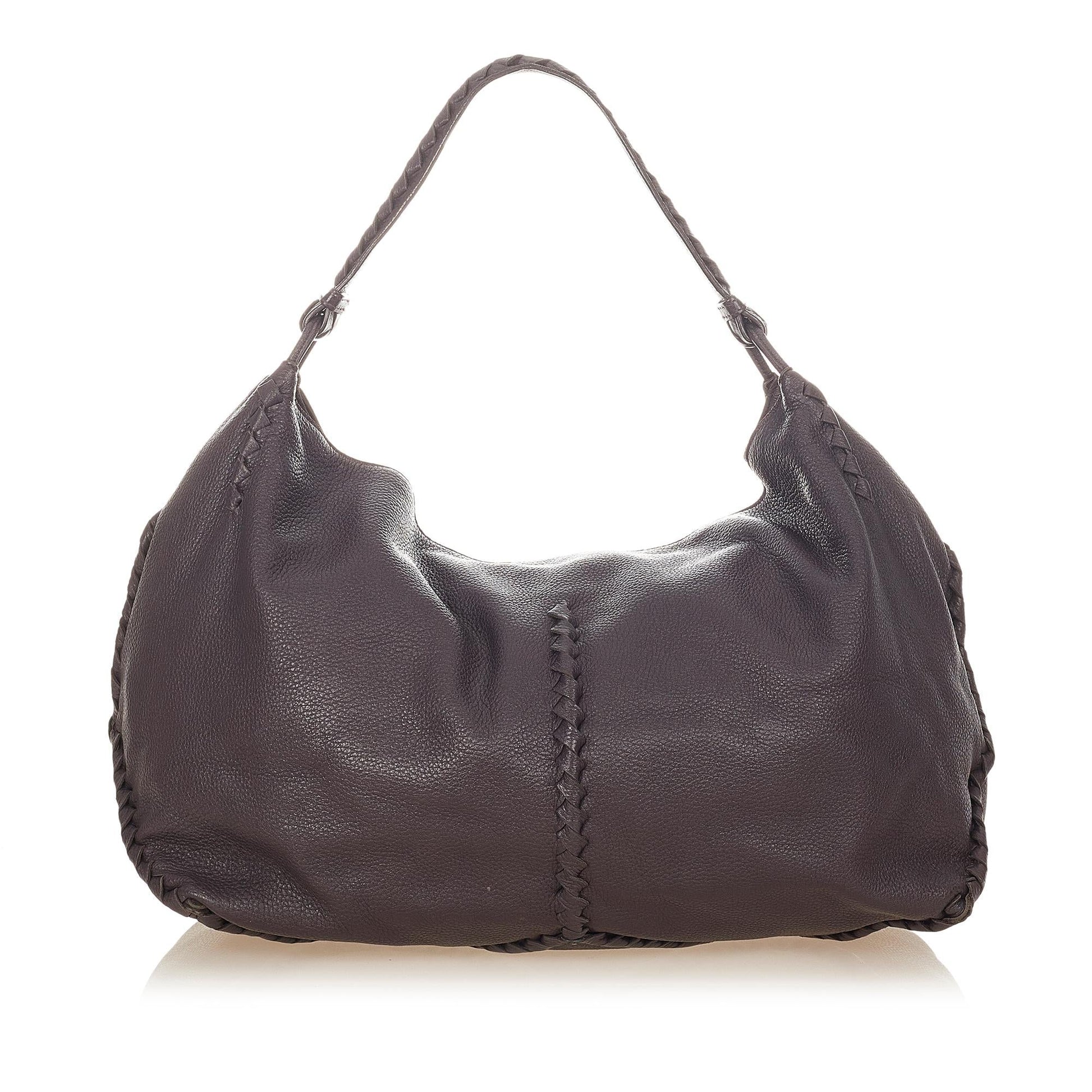 Luxury Bottega Veneta Intrecciato Leather Shoulder Bag (SHG-36215)