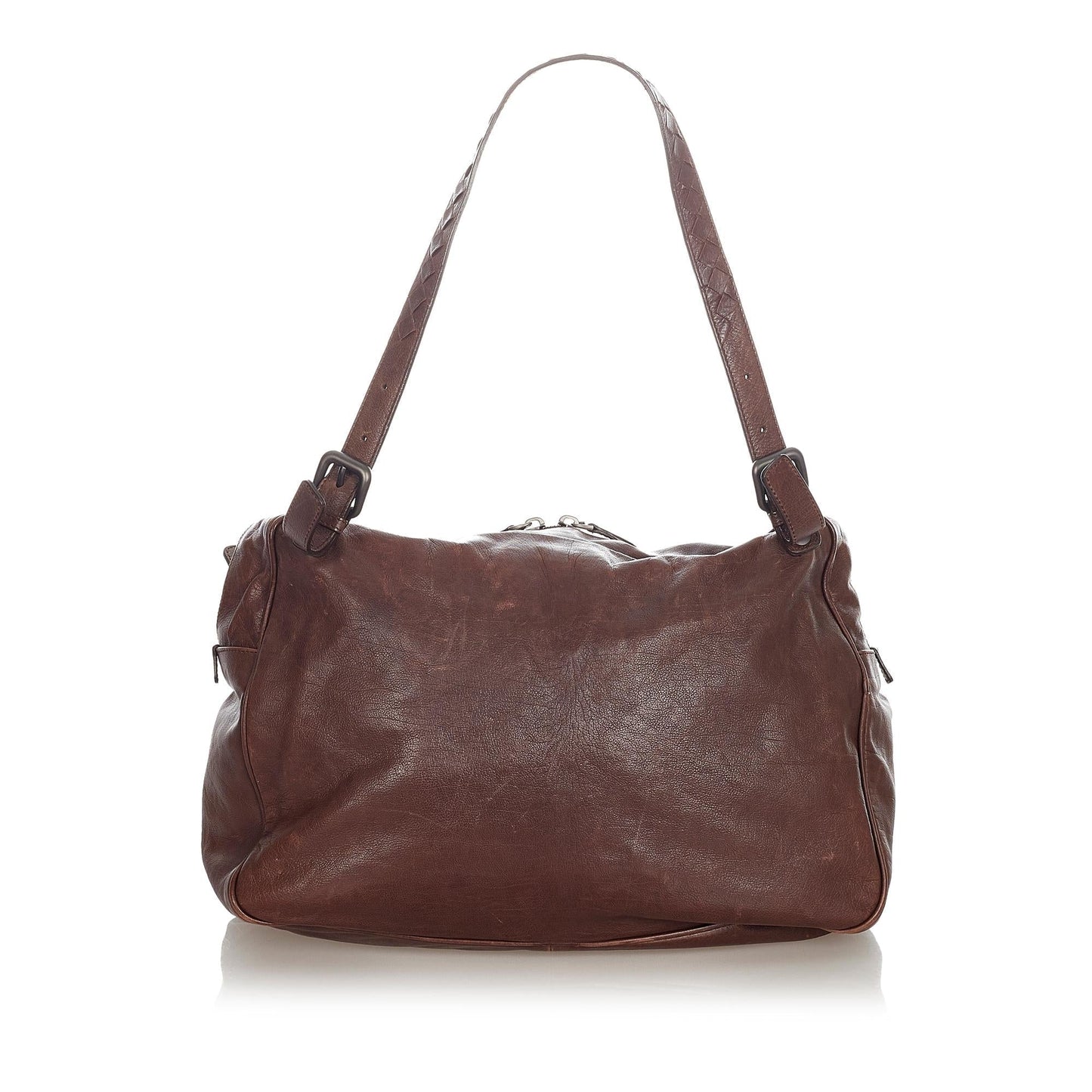 Luxury Bottega Veneta Intrecciato Leather Shoulder Bag (SHG-36580)