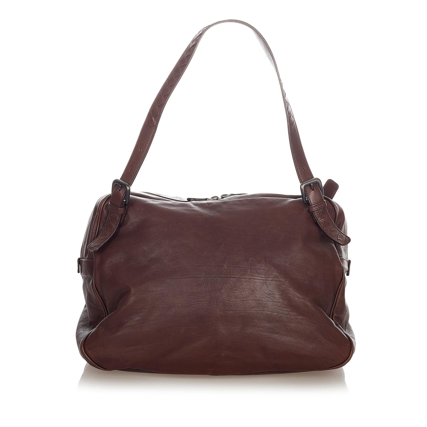 Luxury Bottega Veneta Intrecciato Leather Shoulder Bag (SHG-36582)