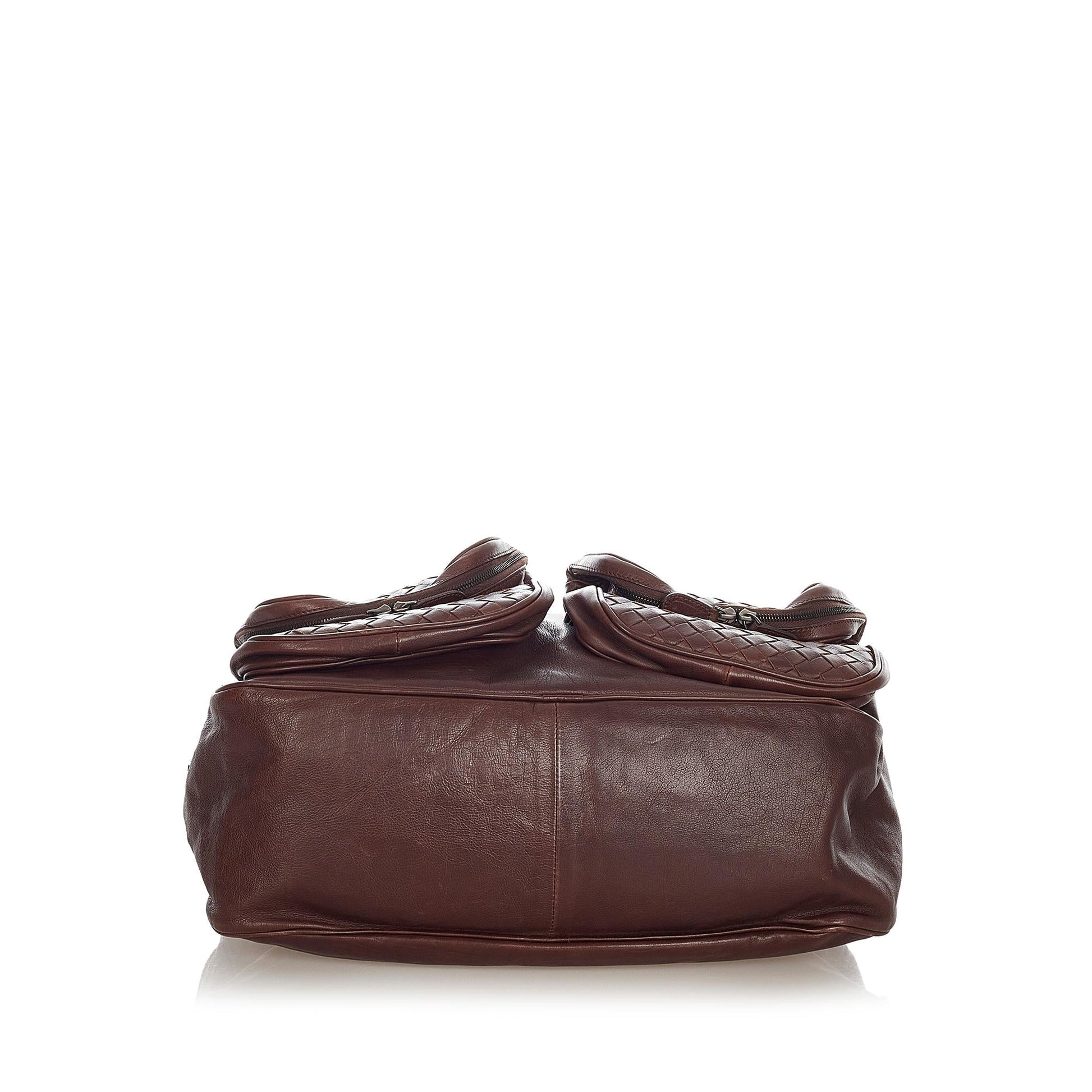 Luxury Bottega Veneta Intrecciato Leather Shoulder Bag (SHG-36582)