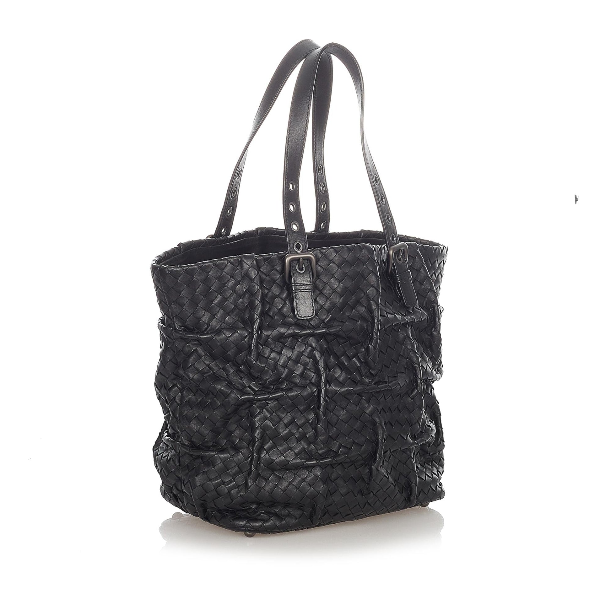 Luxury Bottega Veneta Intrecciato Leather Tote Bag (SHG-23505)
