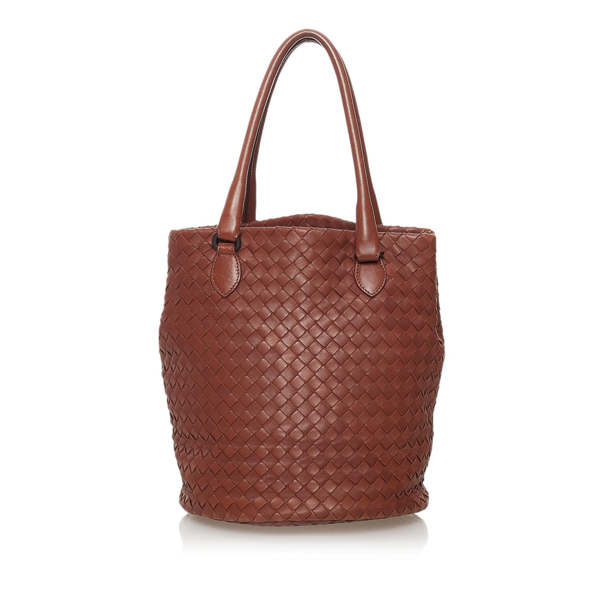 Luxury Bottega Veneta Intrecciato Leather Tote Bag (SHG-31765)