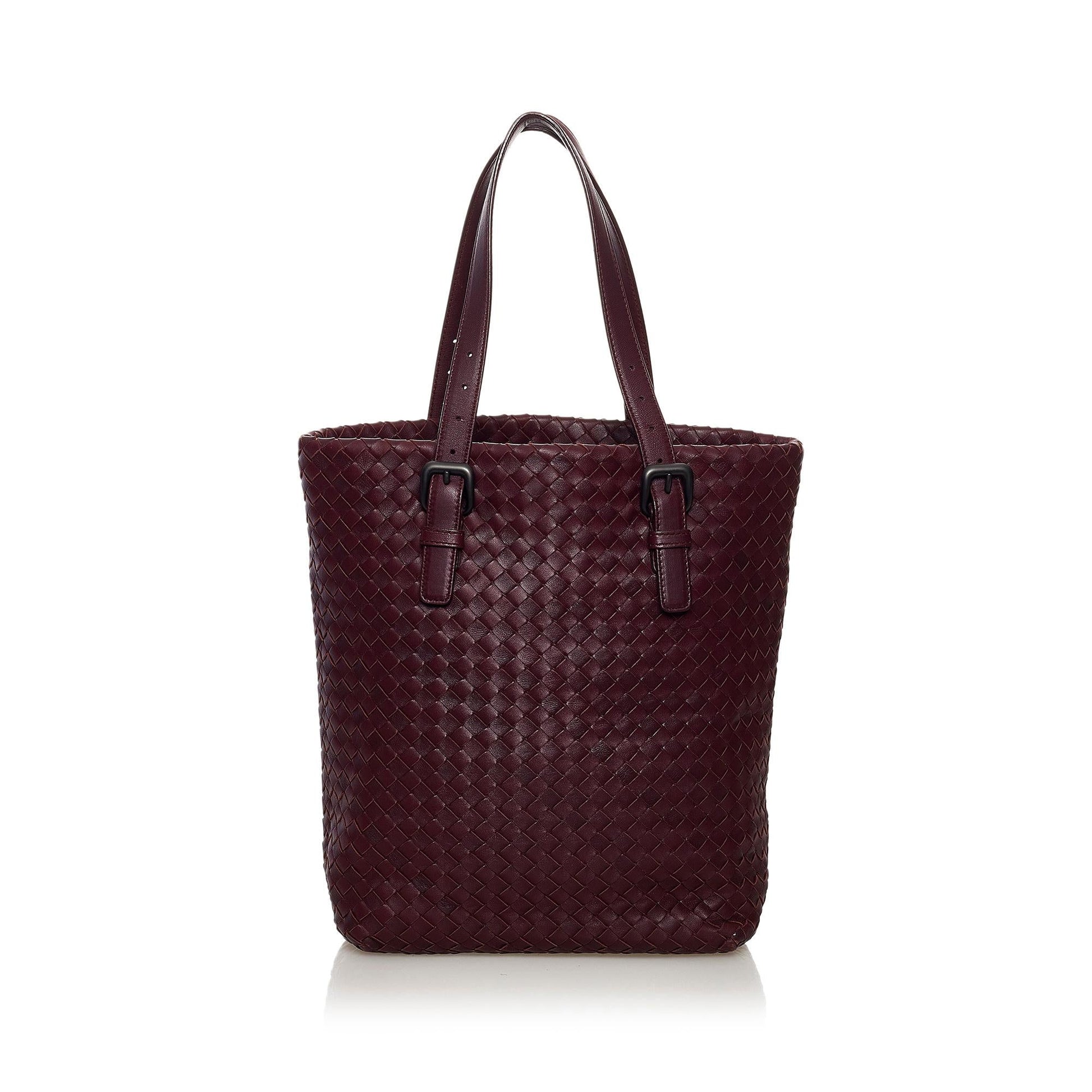 Luxury Bottega Veneta Intrecciato Leather Tote Bag (SHG-34754)