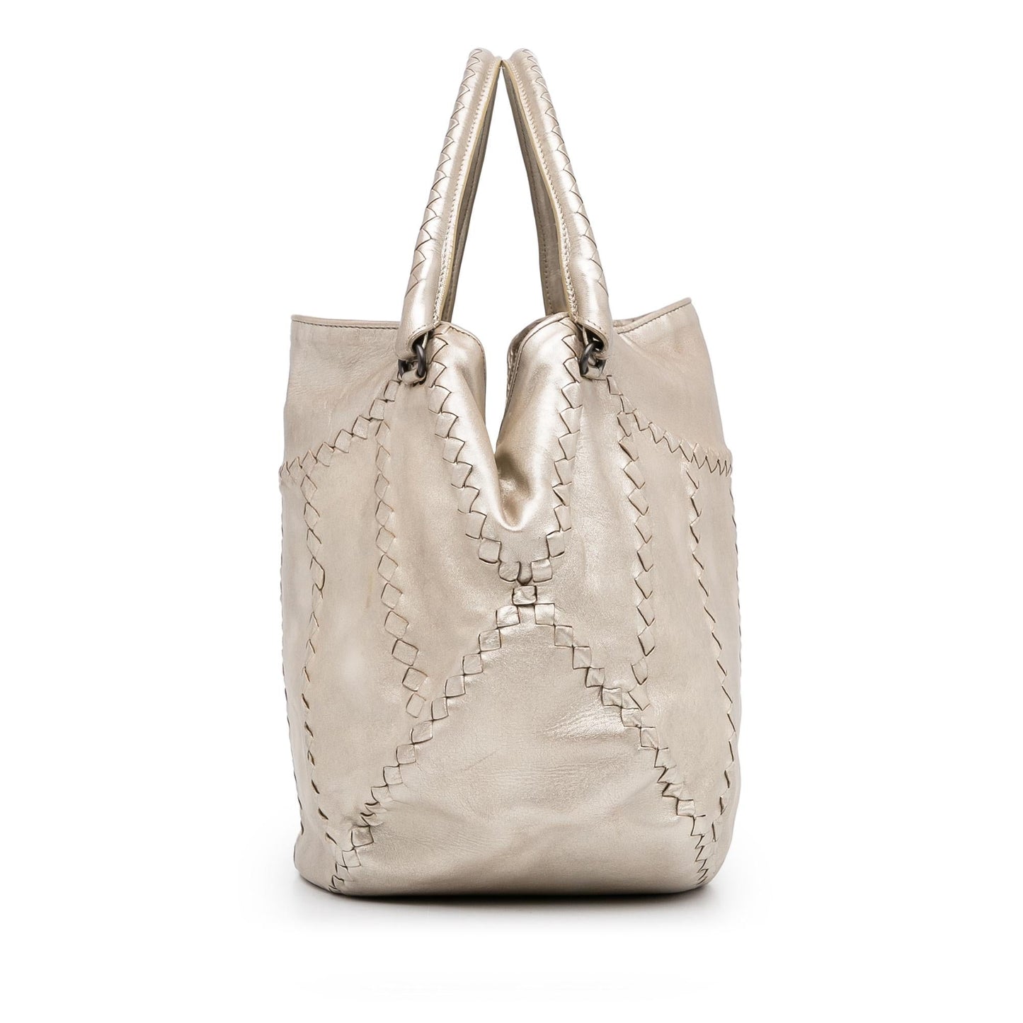 Luxury Bottega Veneta Intrecciato Metallic Tote Bag (SHG-YCP4lc)